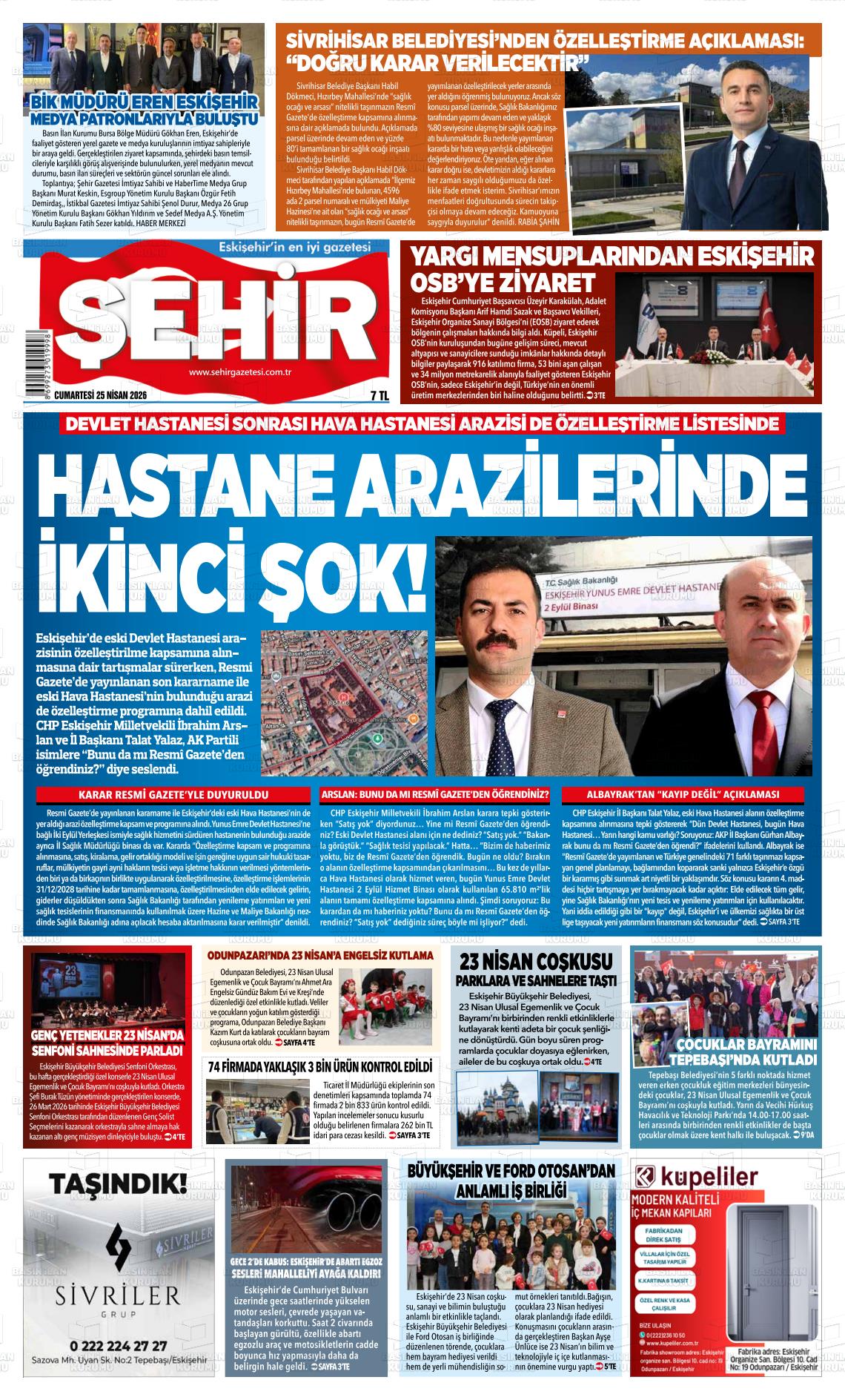 Eskisehir Sehir 25.04.2026