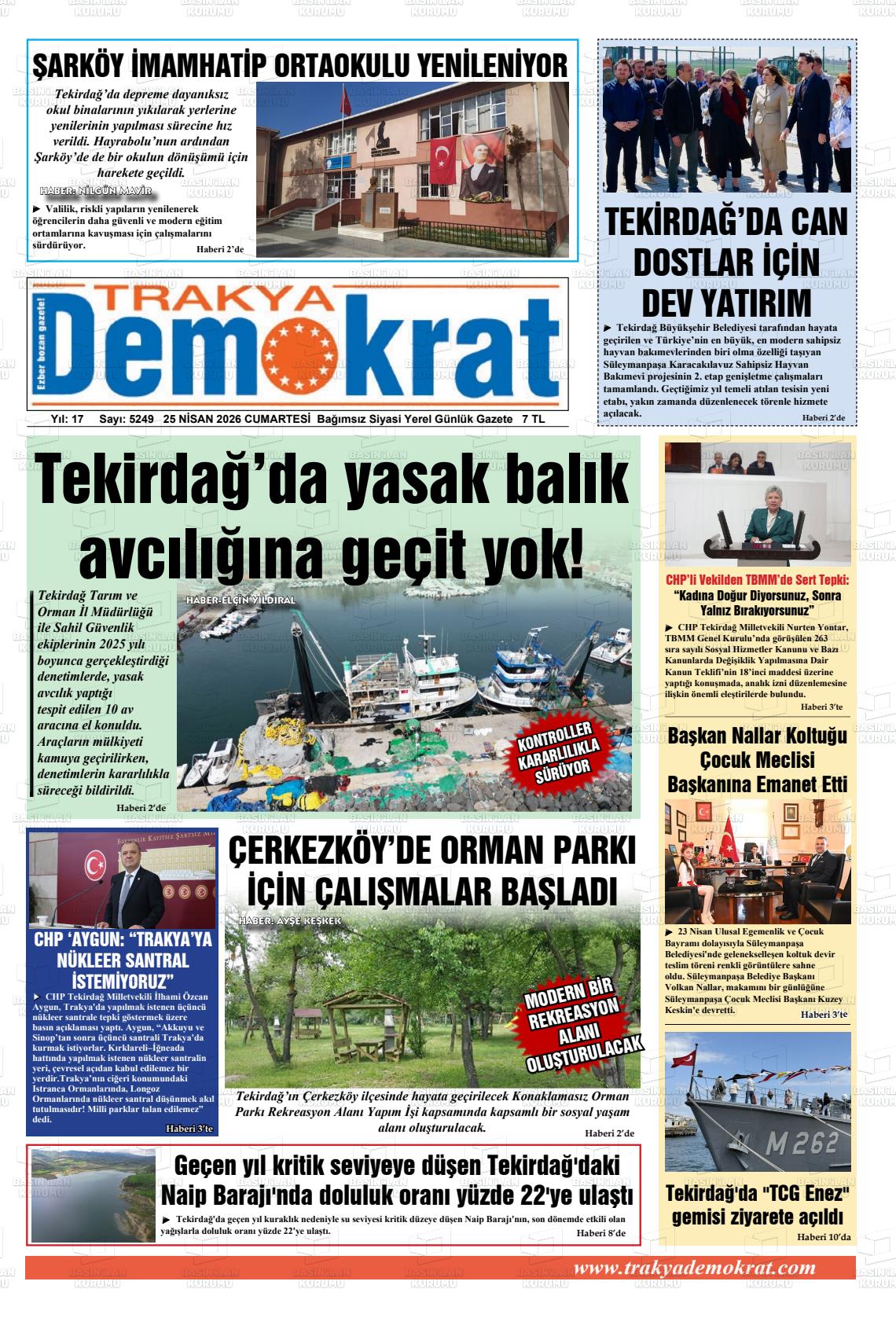 Tekirdag Trakyademokrat 25.04.2026