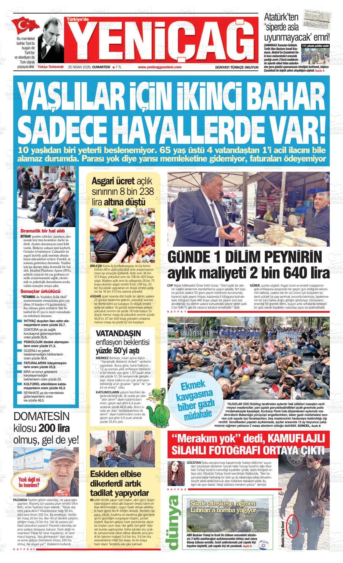 Istanbul Turkiyedeyenicag 25.04.2026