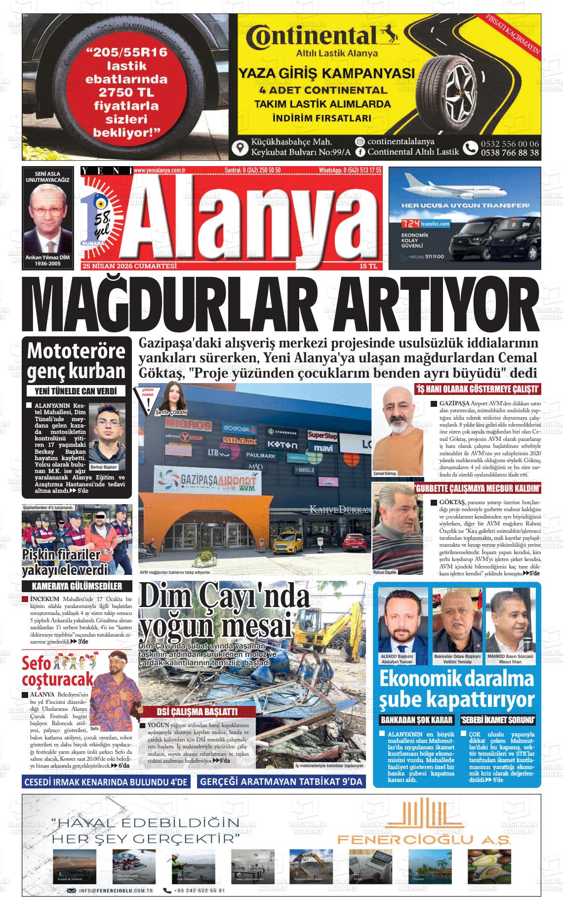 Antalya Yenialanya 25.04.2026