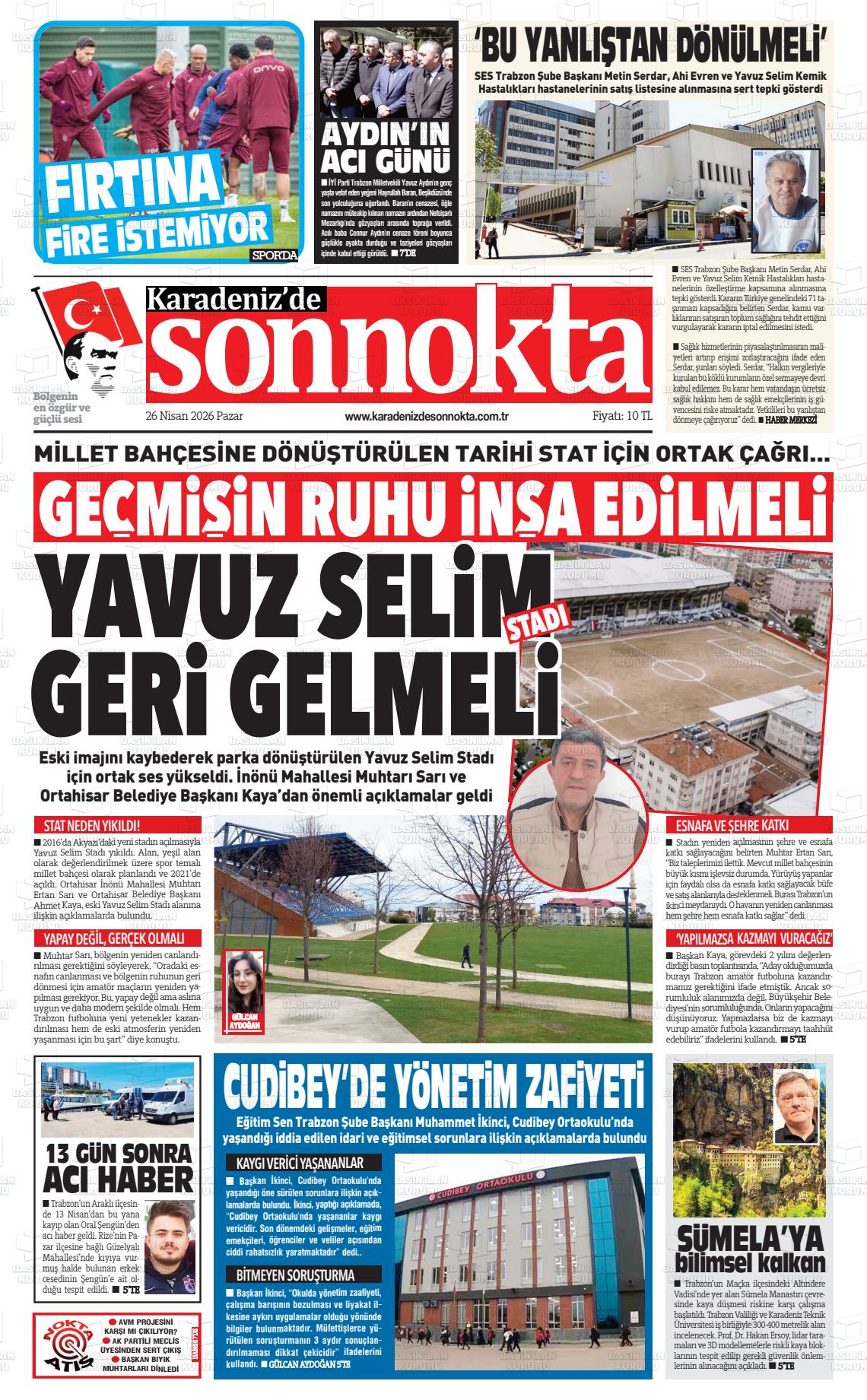 Trabzon Karadenizdesonnokta 26.04.2026
