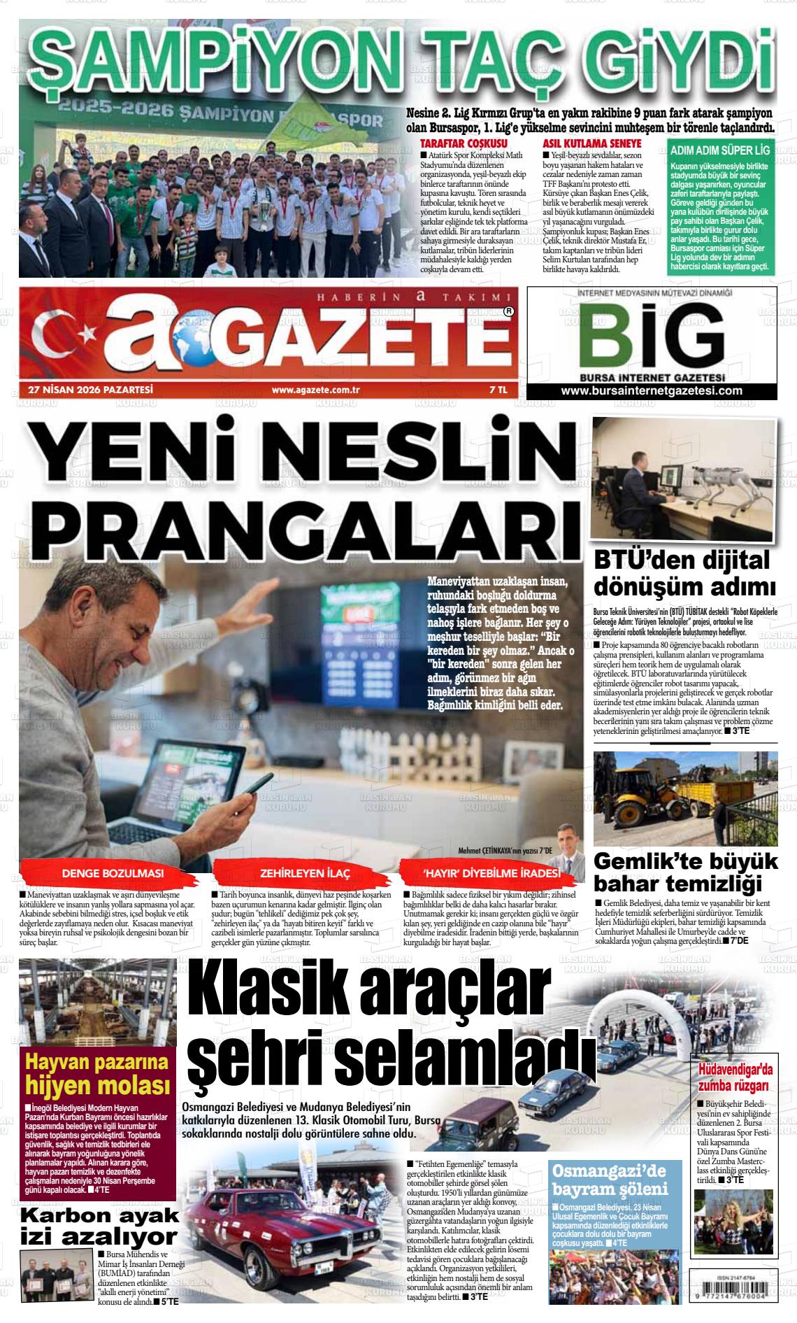 Bursa Agazete 27.04.2026