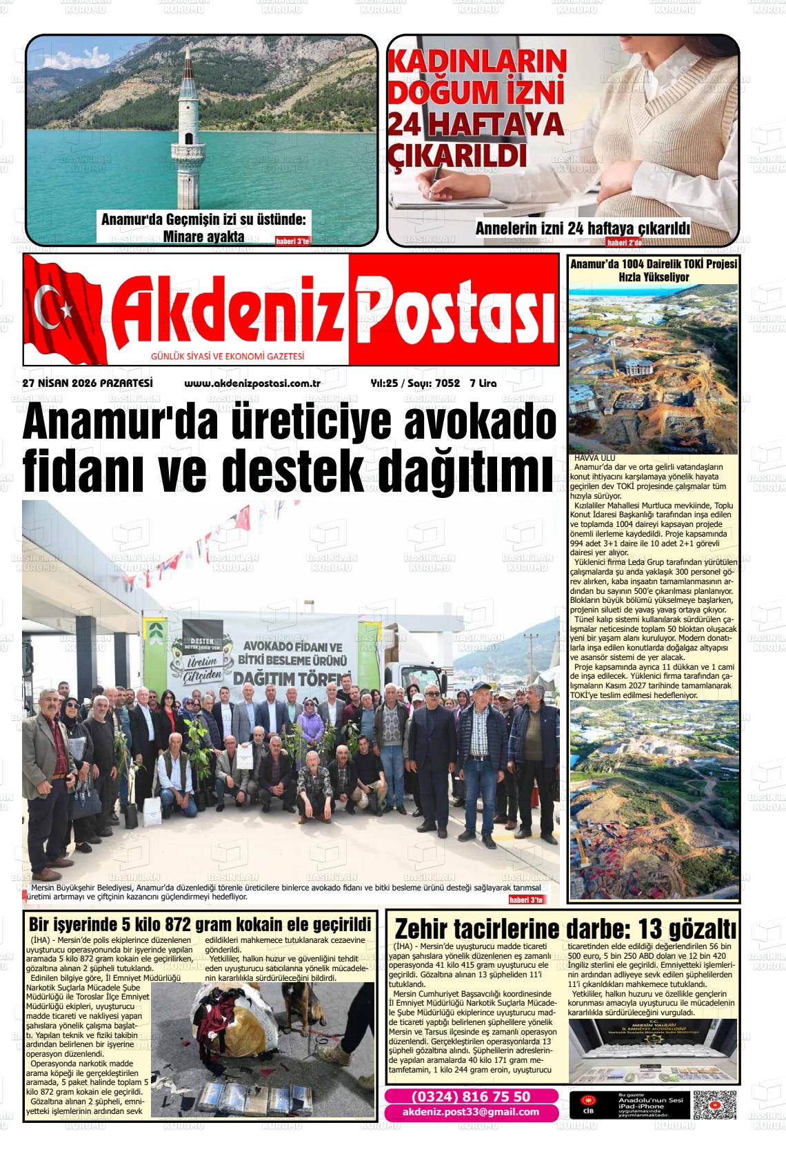 Mersin Akdenizpostasi 27.04.2026