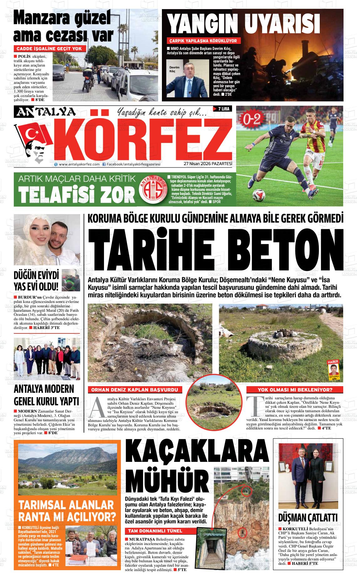 Antalya Korfez 27.04.2026