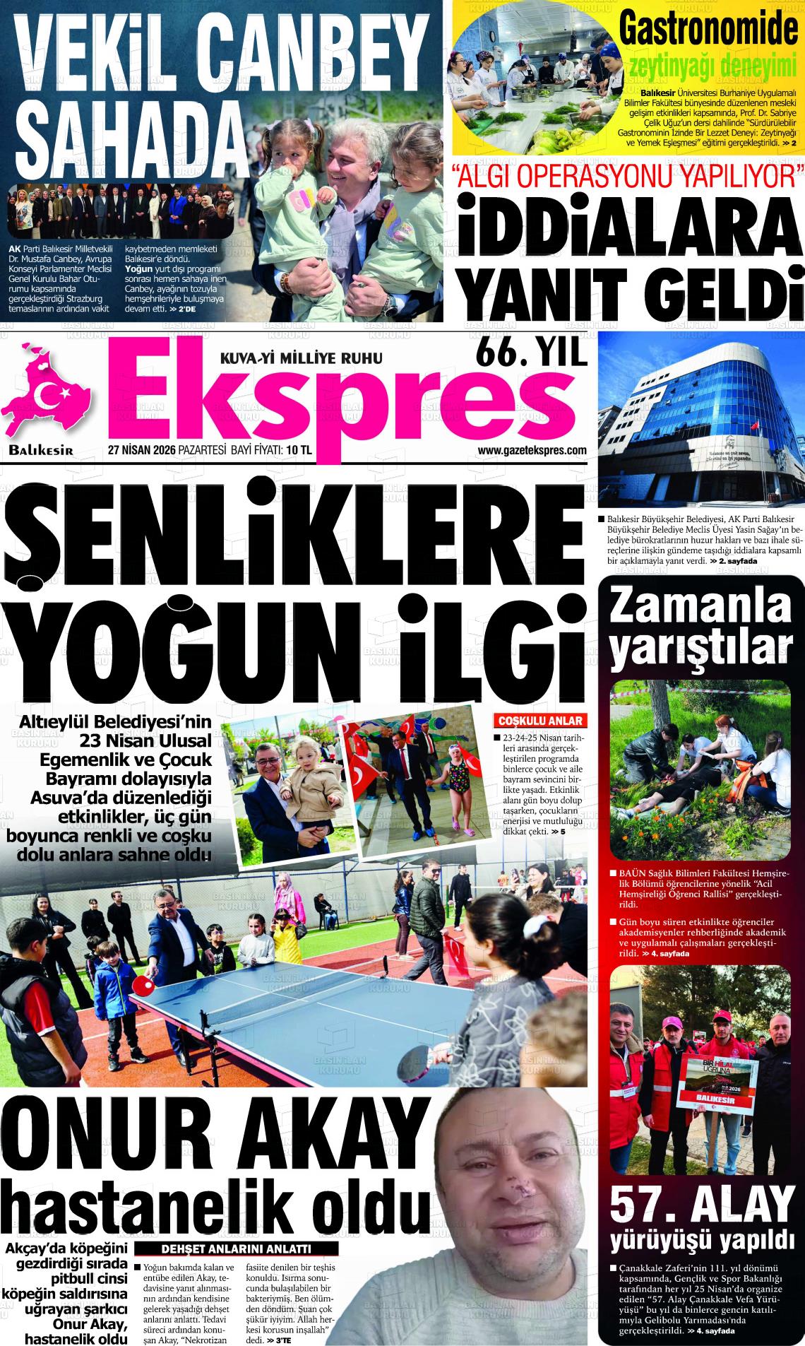 Balikesir Ekspres 27.04.2026