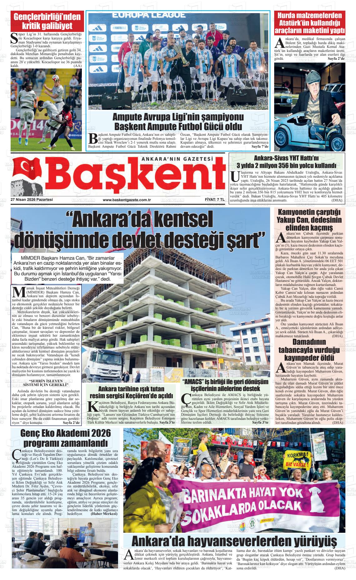 Ankara Baskent 27.04.2026
