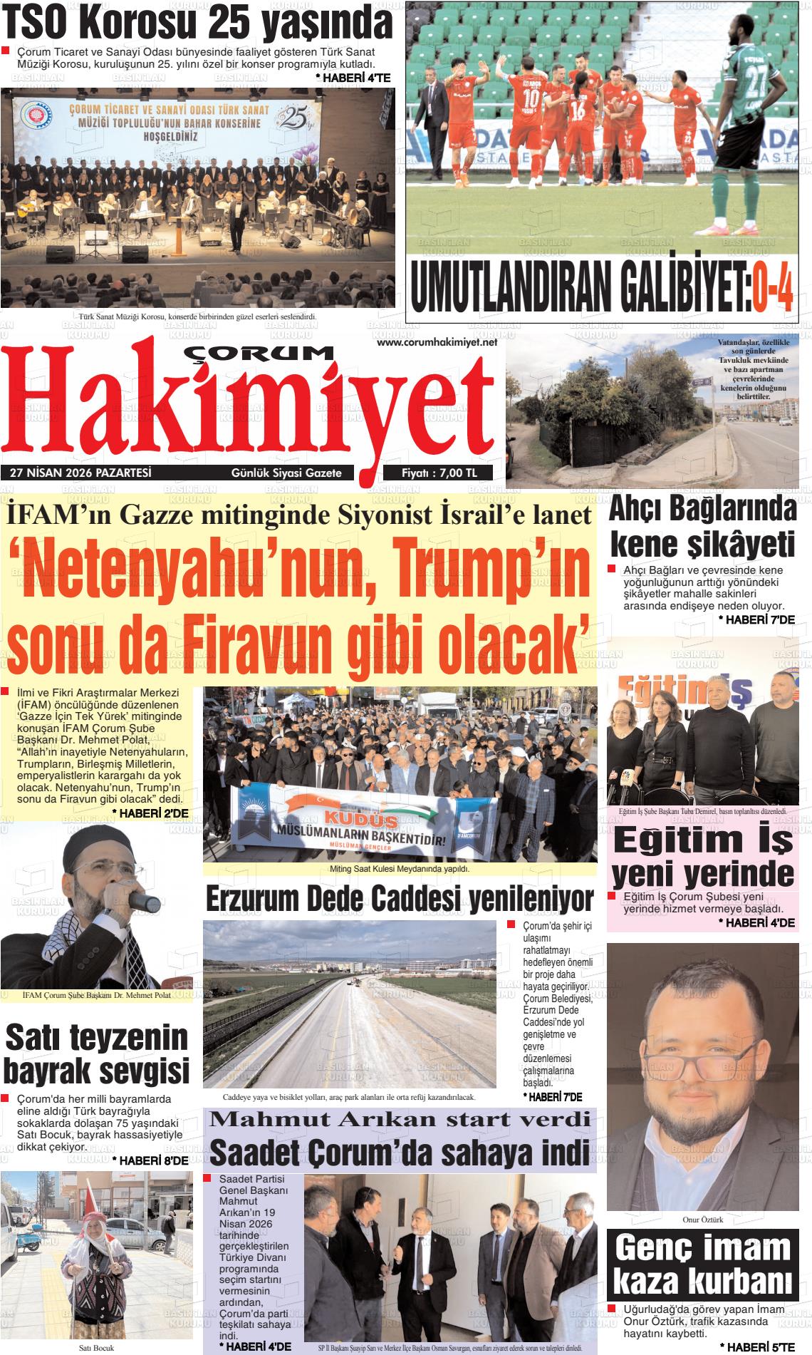 Corum Hakimiyet 27.04.2026