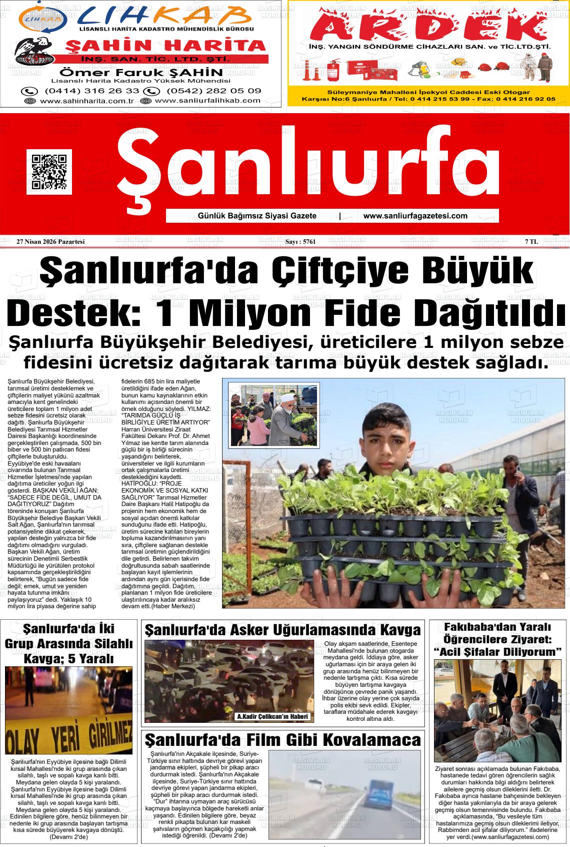 Sanliurfa Dunyadaveturkiyede 27.04.2026