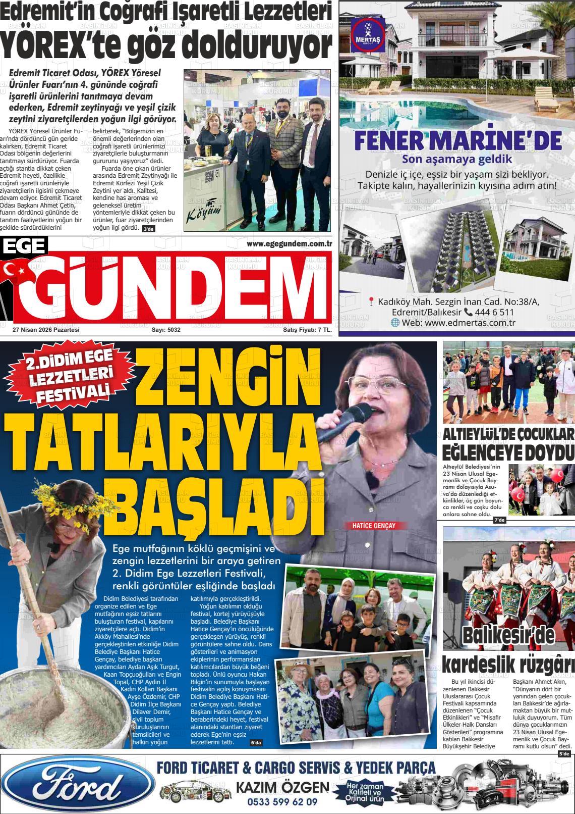 Balikesir Egegundem 27.04.2026