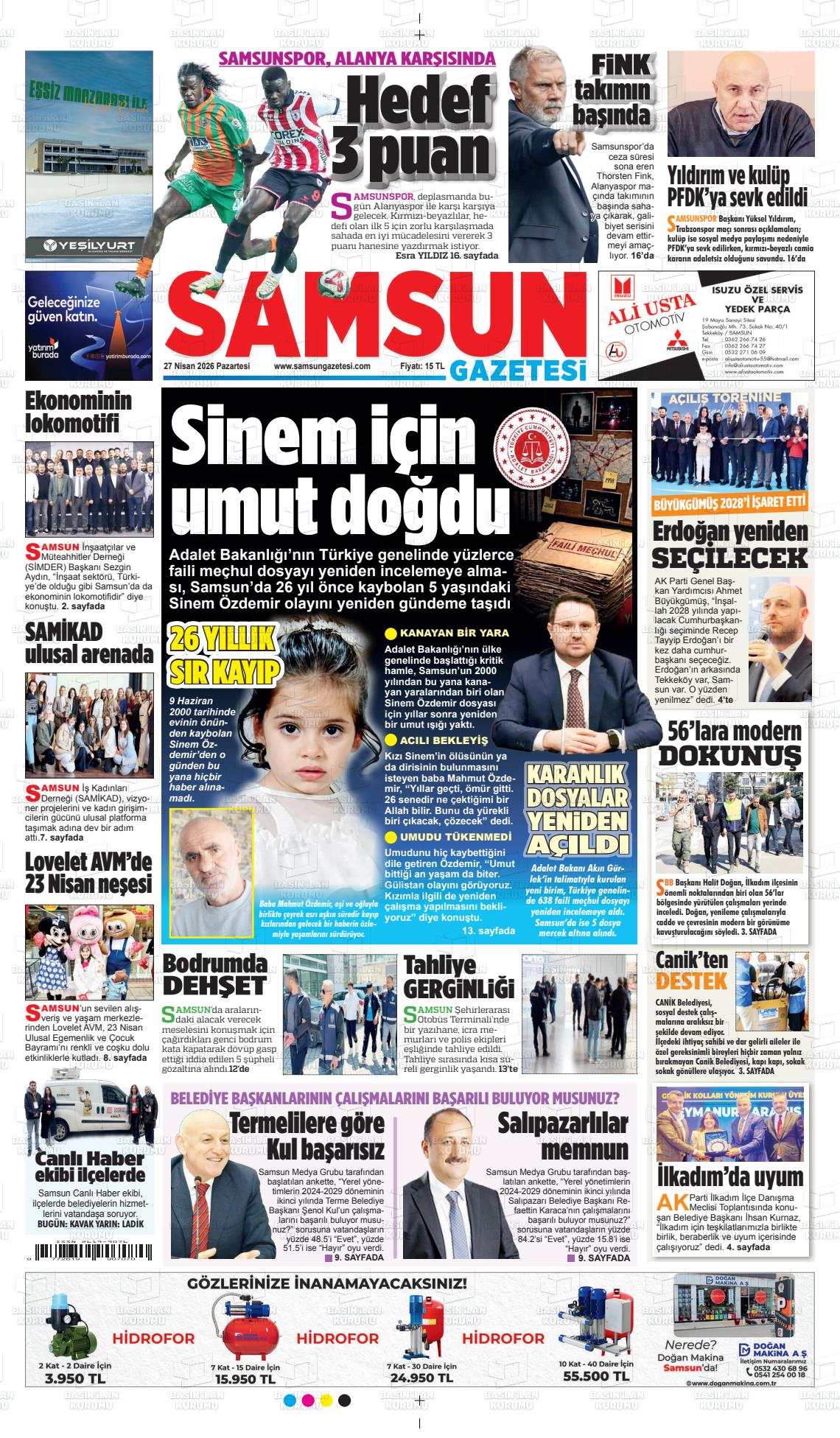 Samsun Ekip 27.04.2026