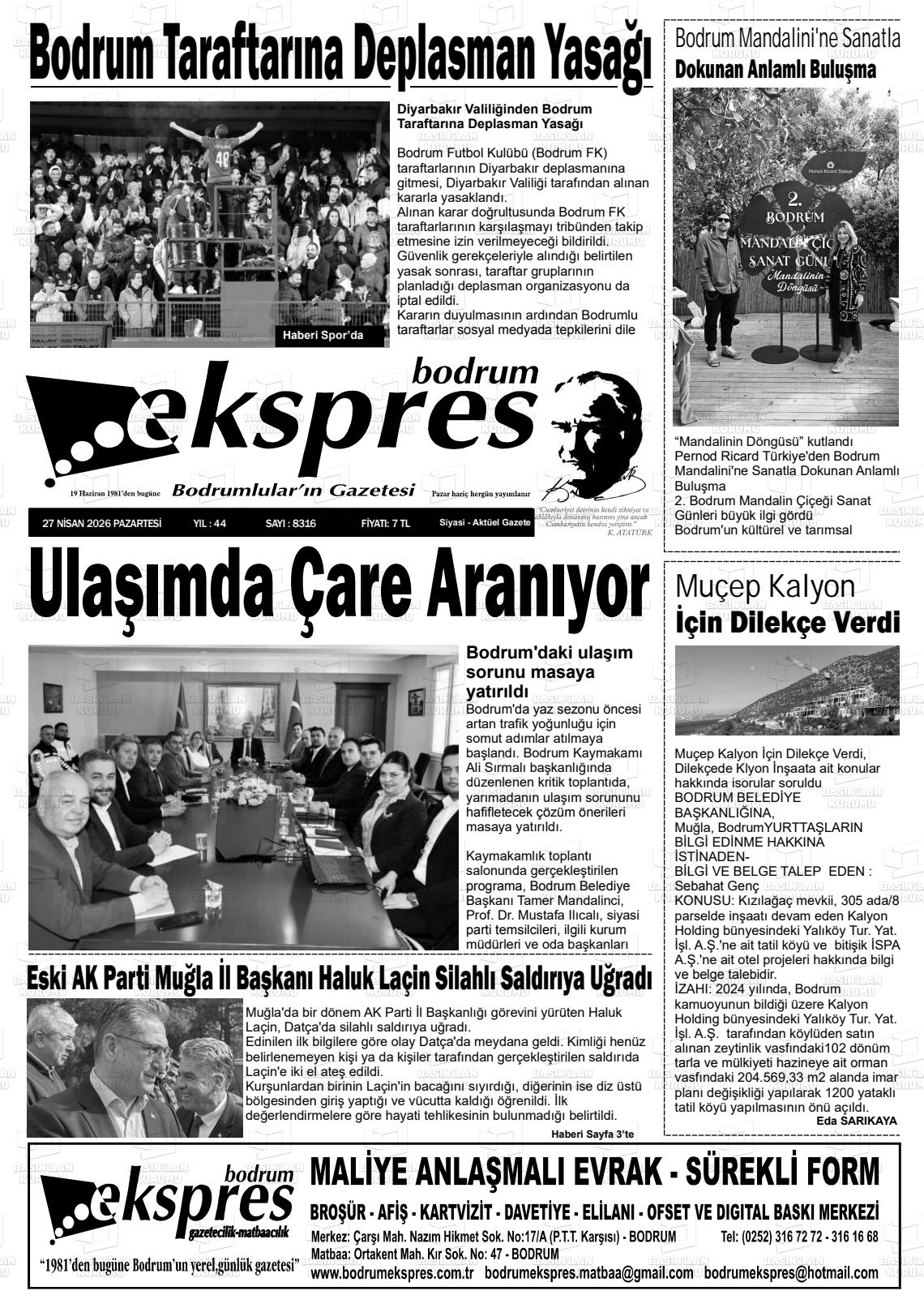 Mugla Ekspresbodrum 27.04.2026