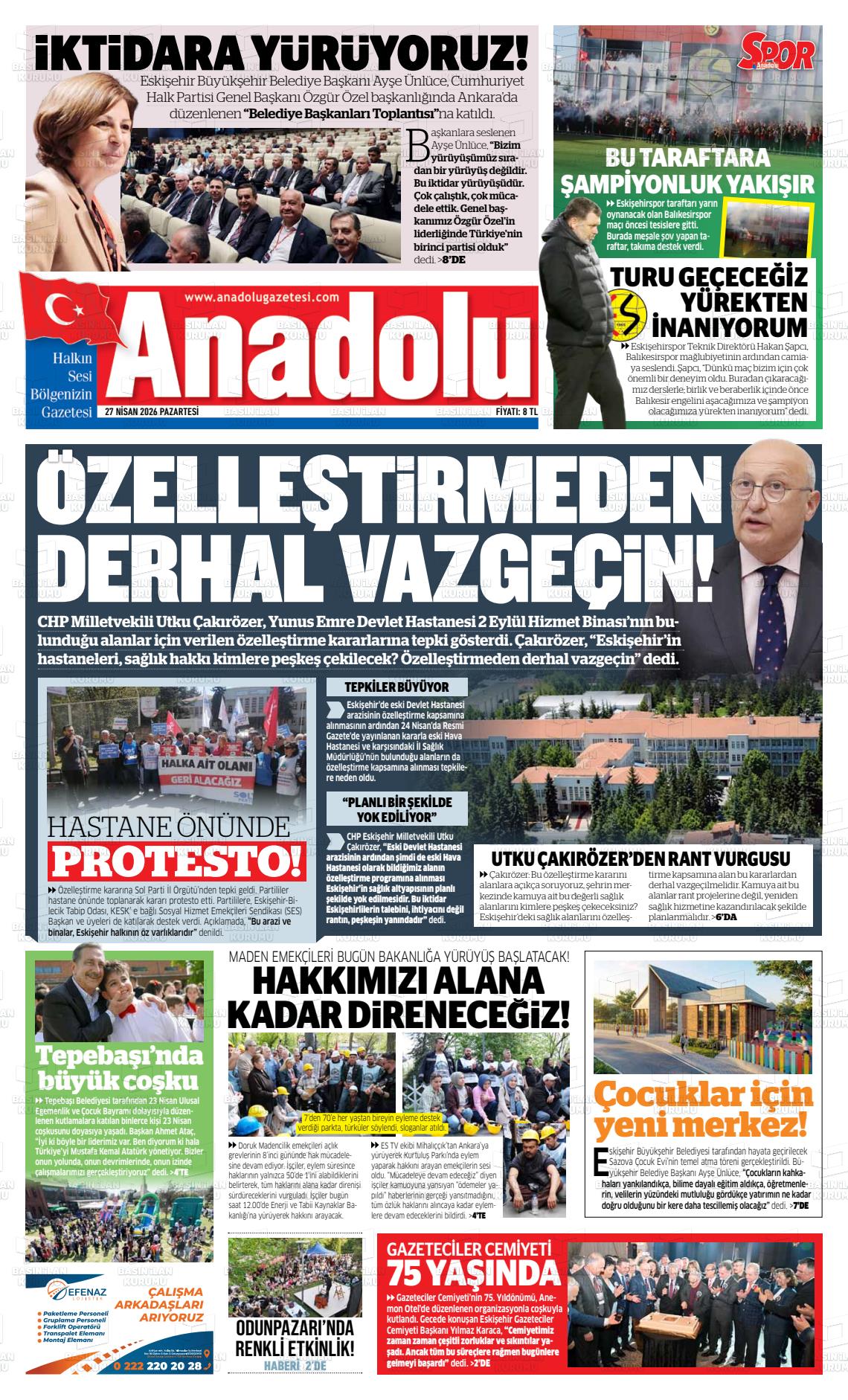 Eskisehir Anadolu 27.04.2026