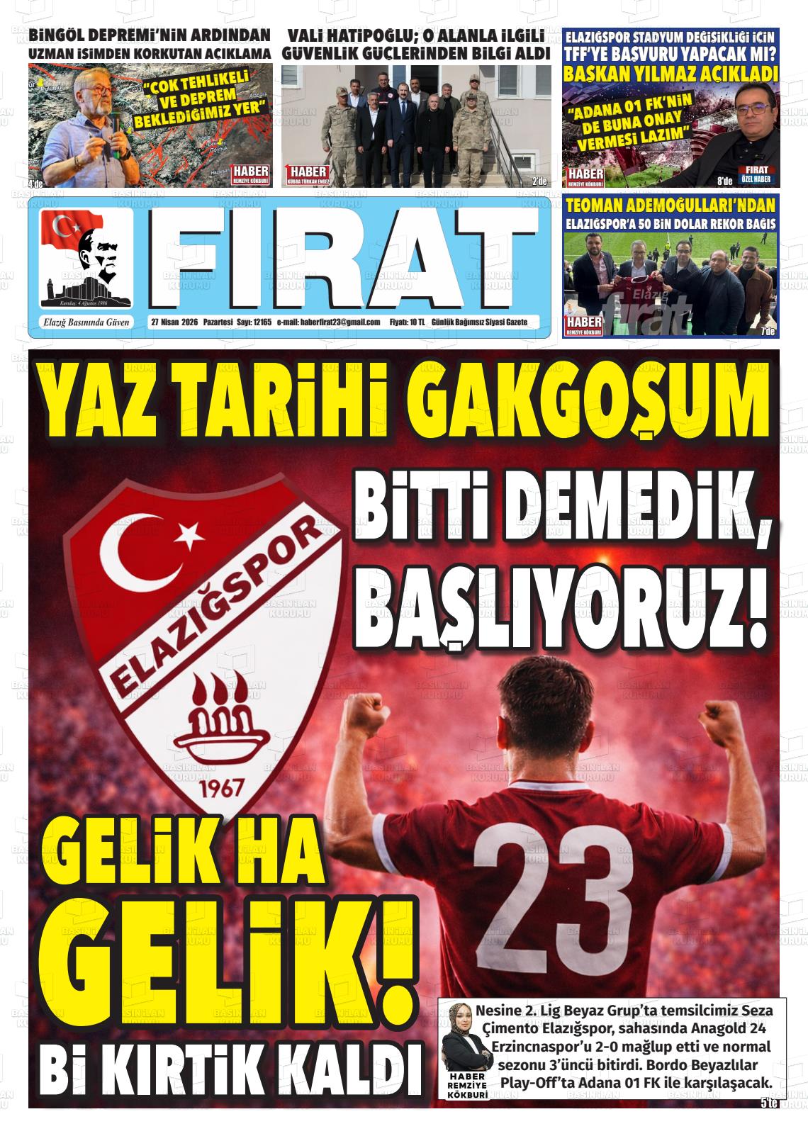 Elazig Firatgazetesi 27.04.2026