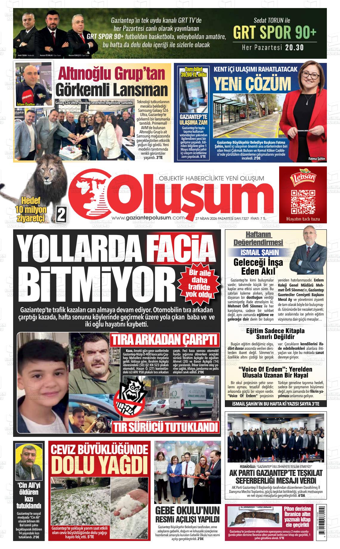 Gaziantep Olusum 27.04.2026