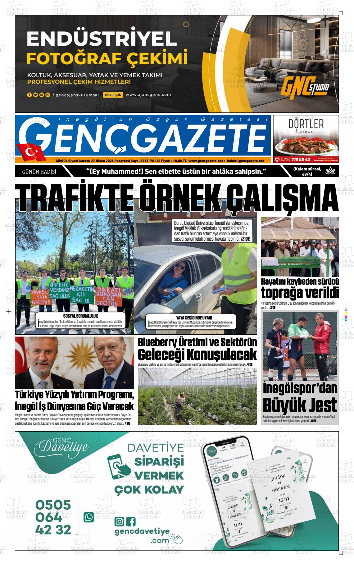 Bursa Gencgazete 27.04.2026