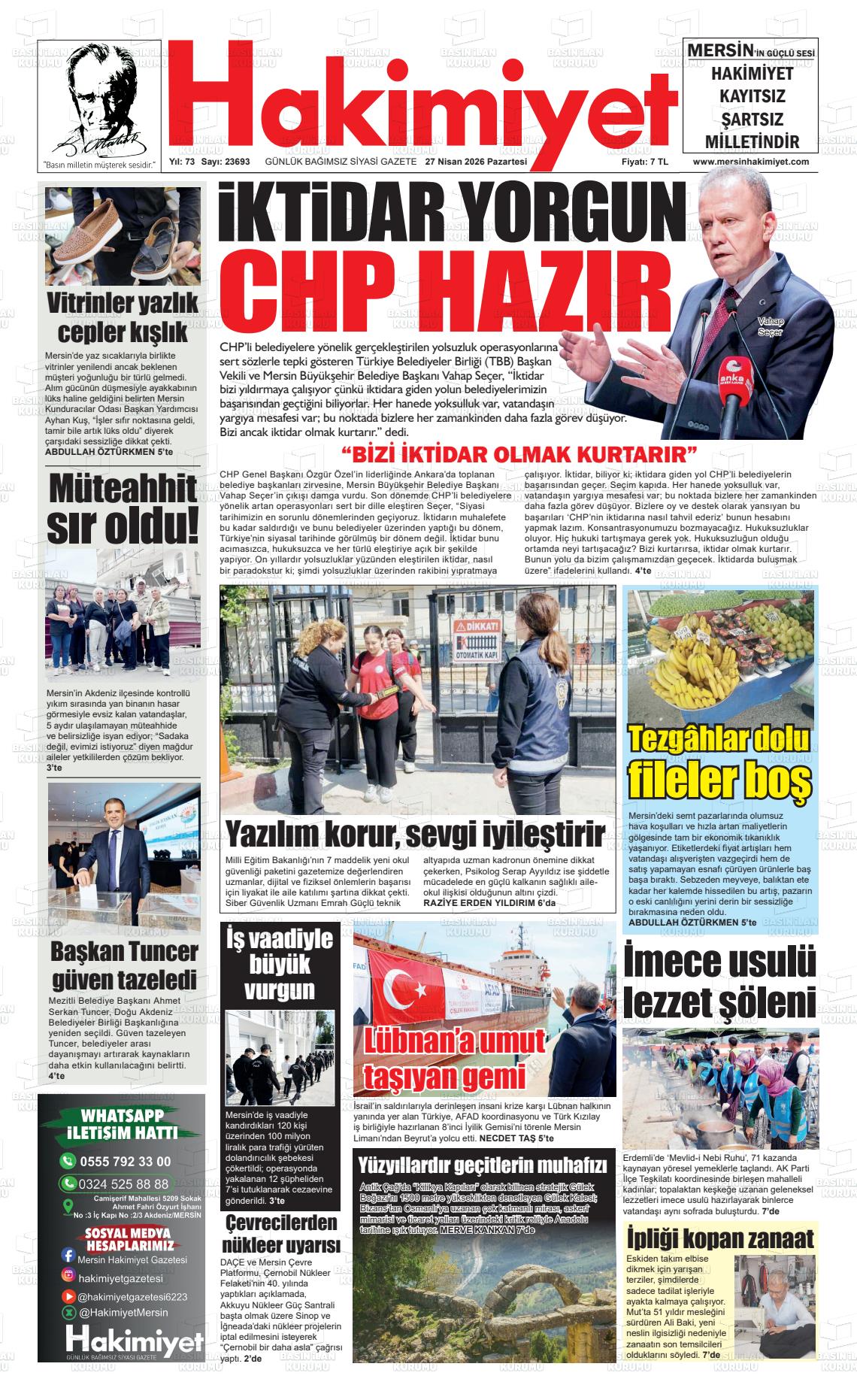 Konya Hakimiyet 27.04.2026