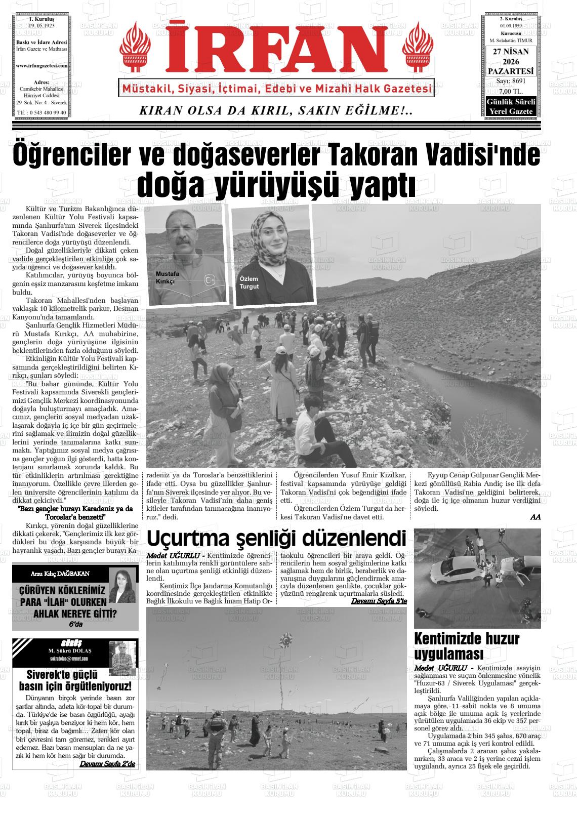 Sanliurfa Irfan 27.04.2026