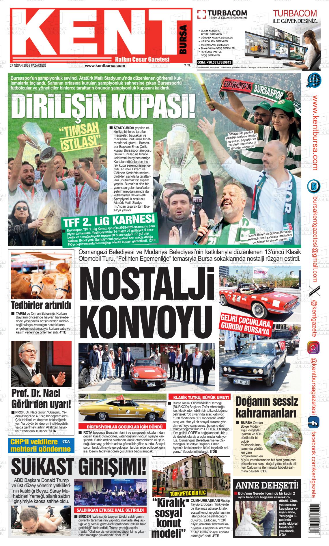 Bursa Kent 27.04.2026