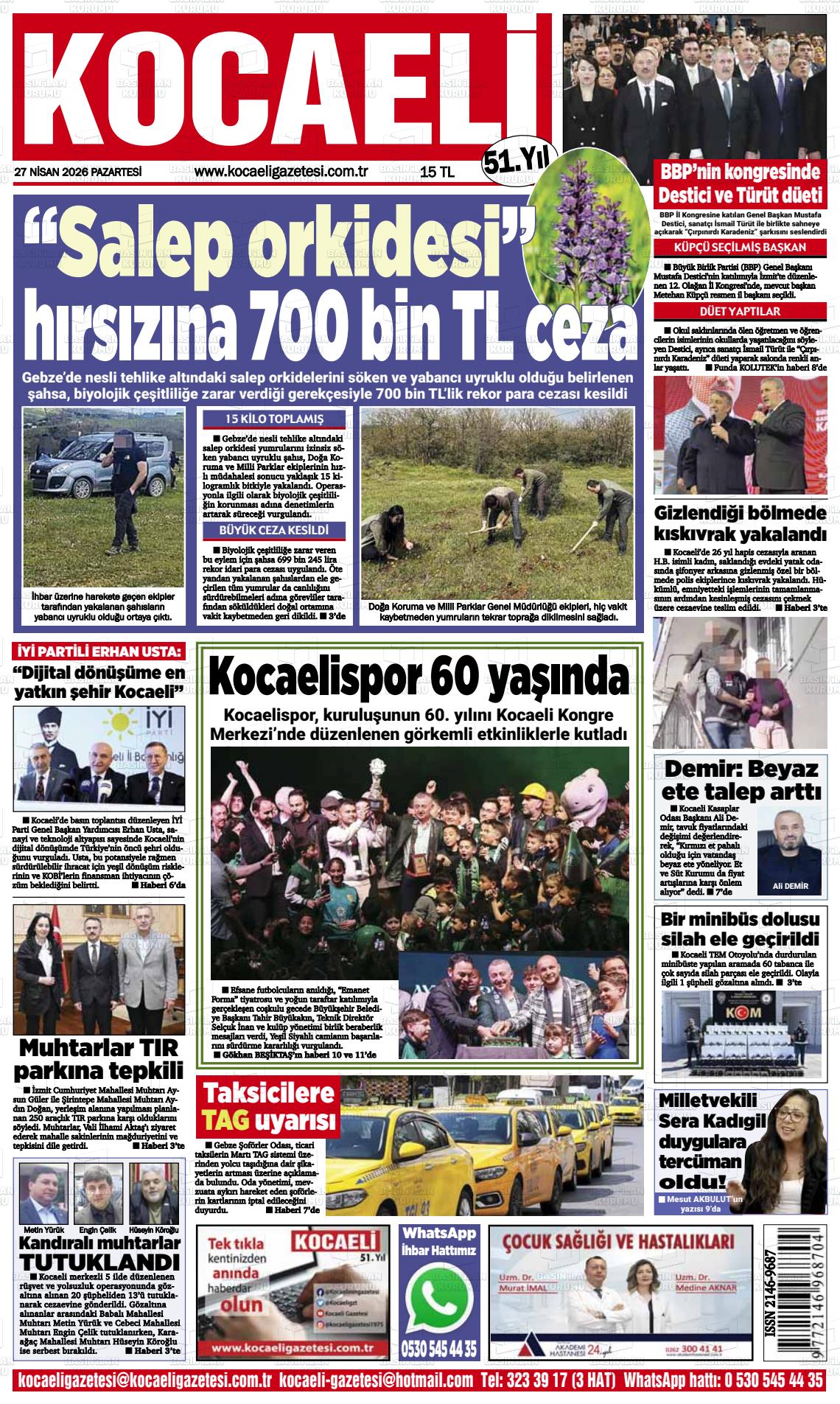 Kocaeli 27.04.2026