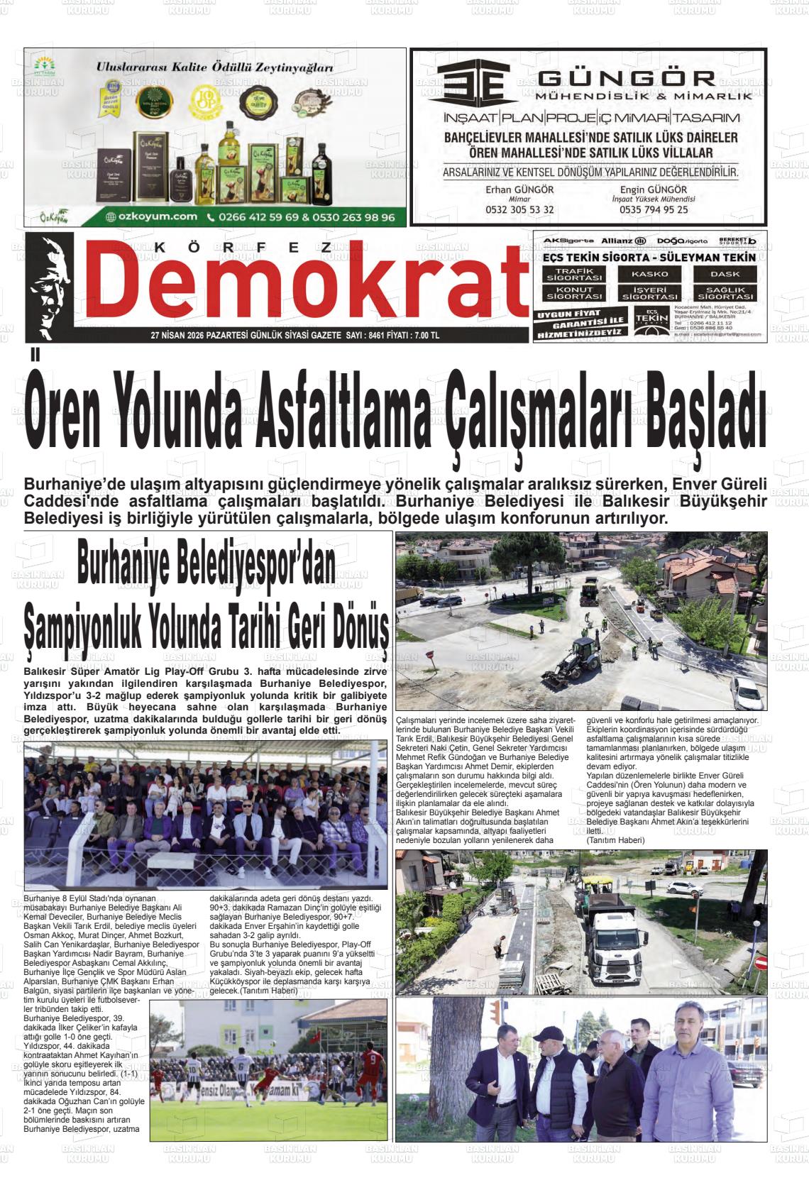 Balikesir Korfezdemokrat 27.04.2026