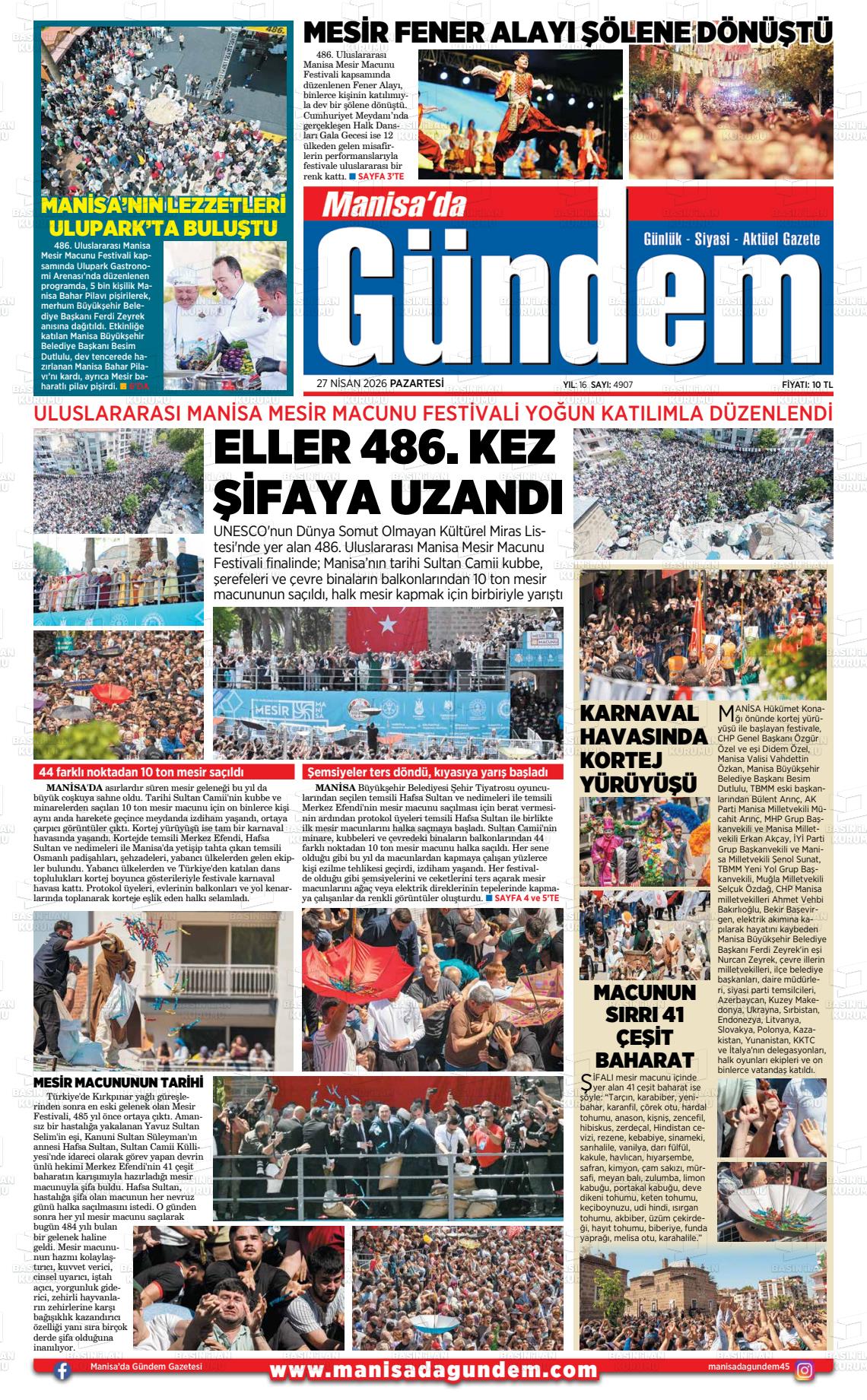 Manisa Dagundem 27.04.2026