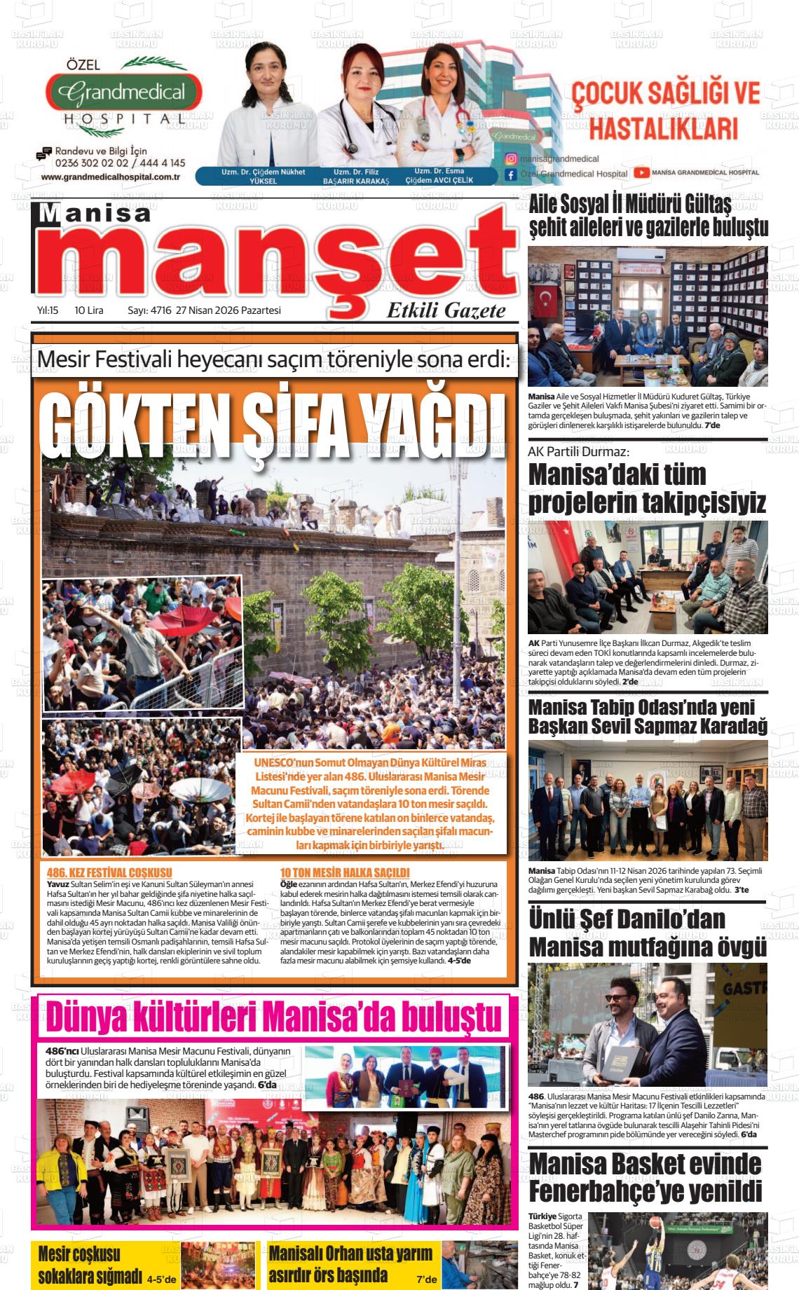Manisa Manset 27.04.2026