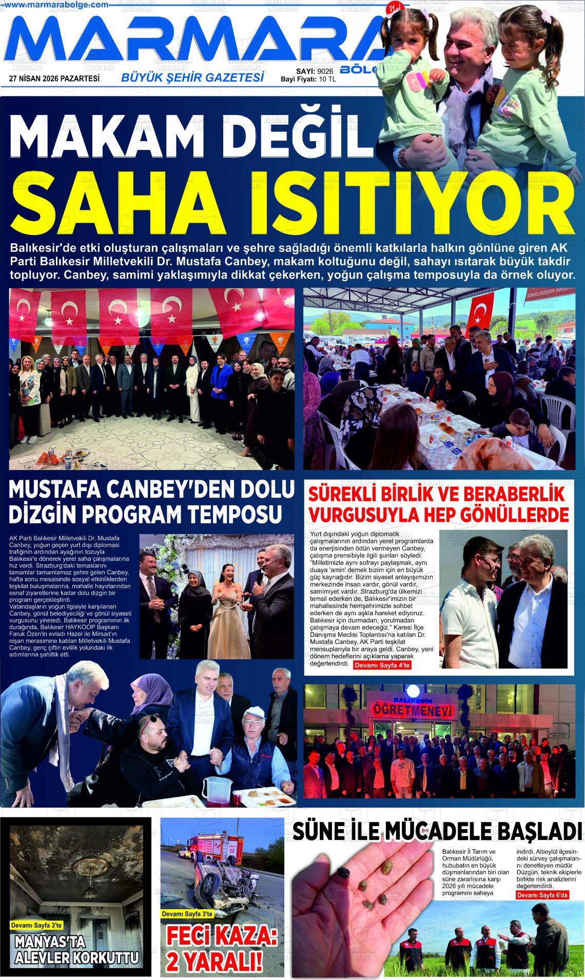 Balikesir Marmarabolge 27.04.2026