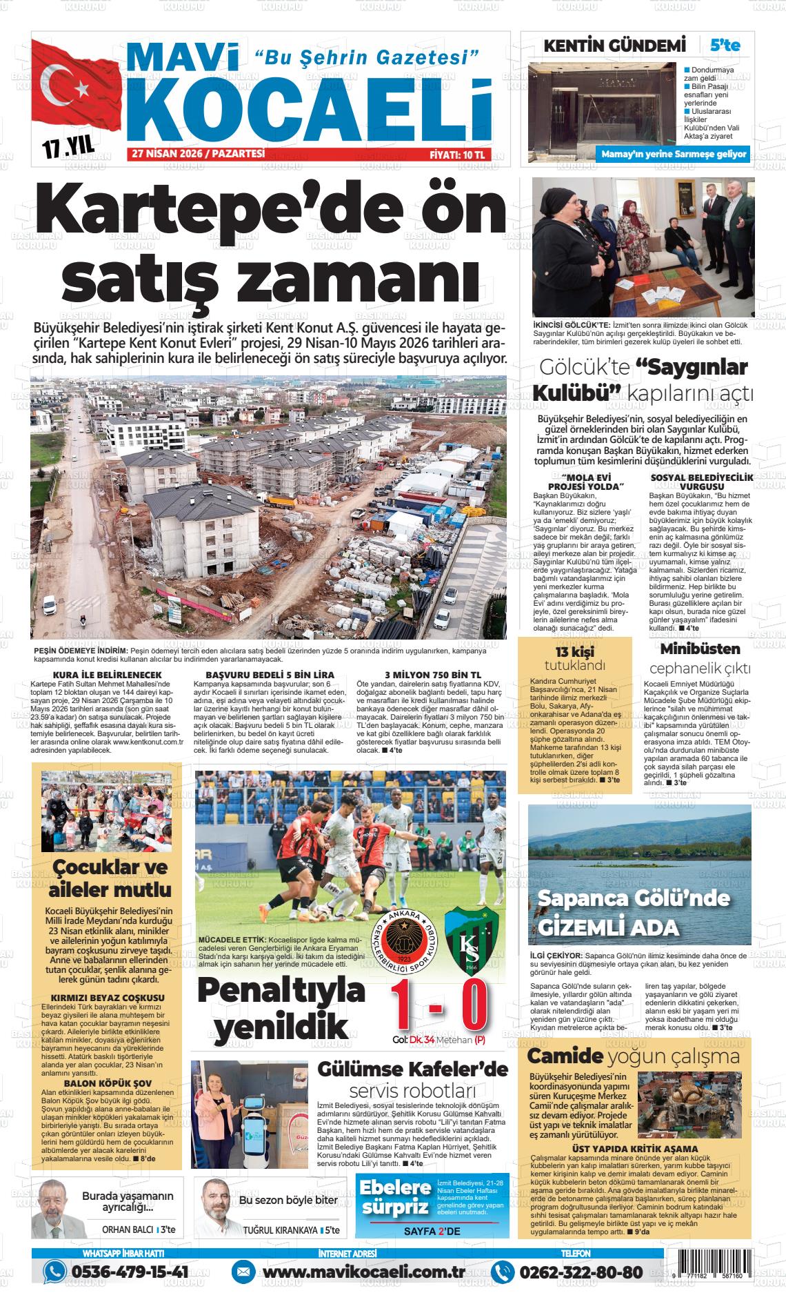 Kocaeli Mavi 27.04.2026