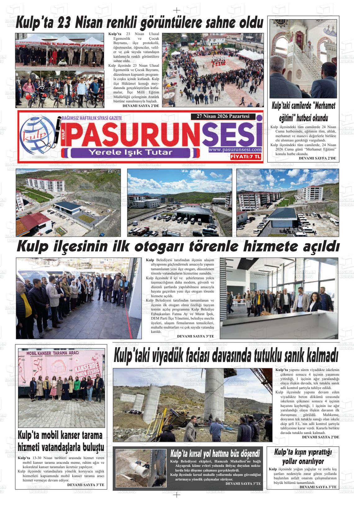Diyarbakir Pasurunsesi 27.04.2026