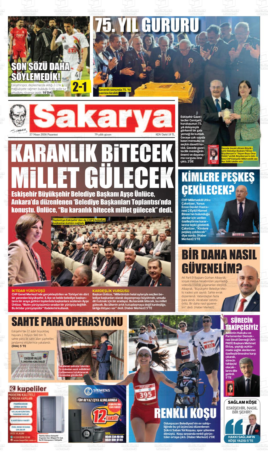 Eskisehir Sakarya 27.04.2026