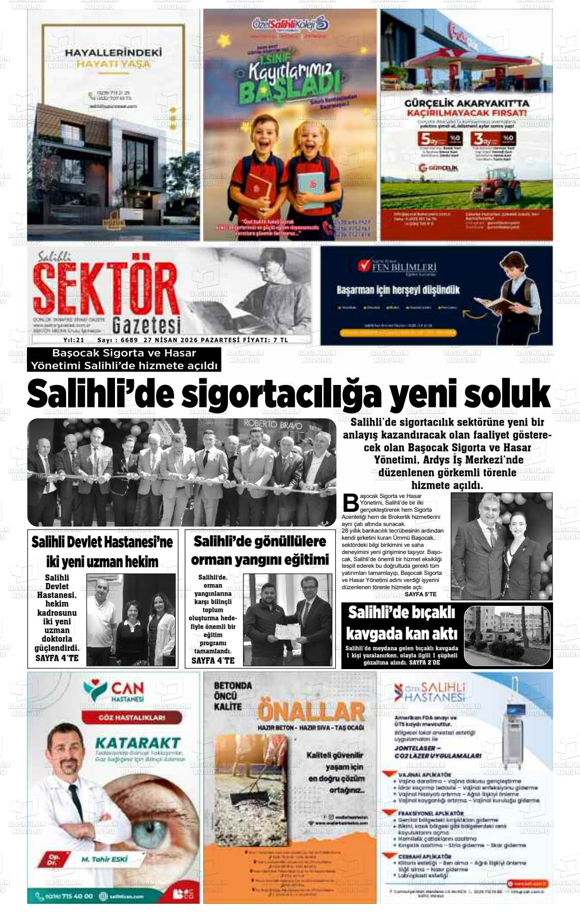 Manisa Salihlisektor 27.04.2026