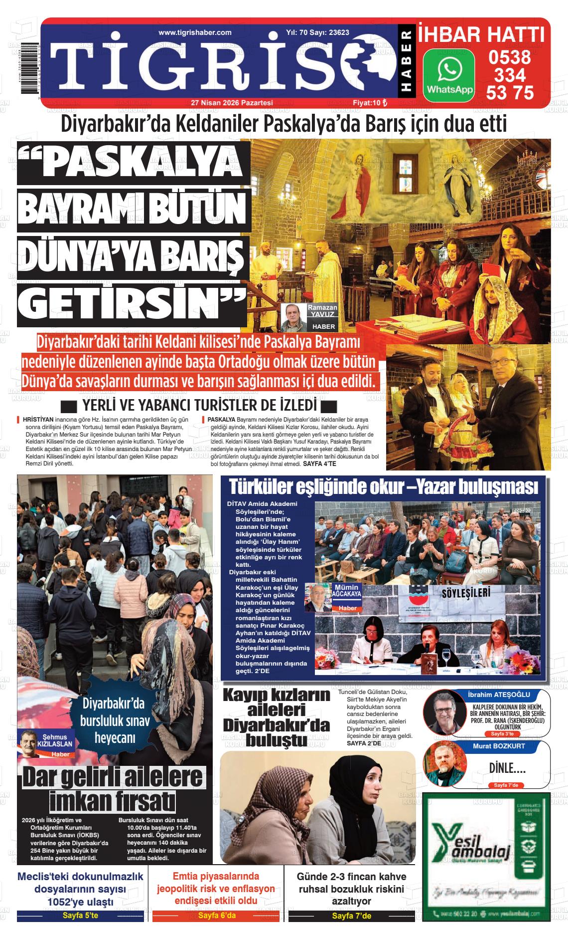 Diyarbakir Tirgis 27.04.2026