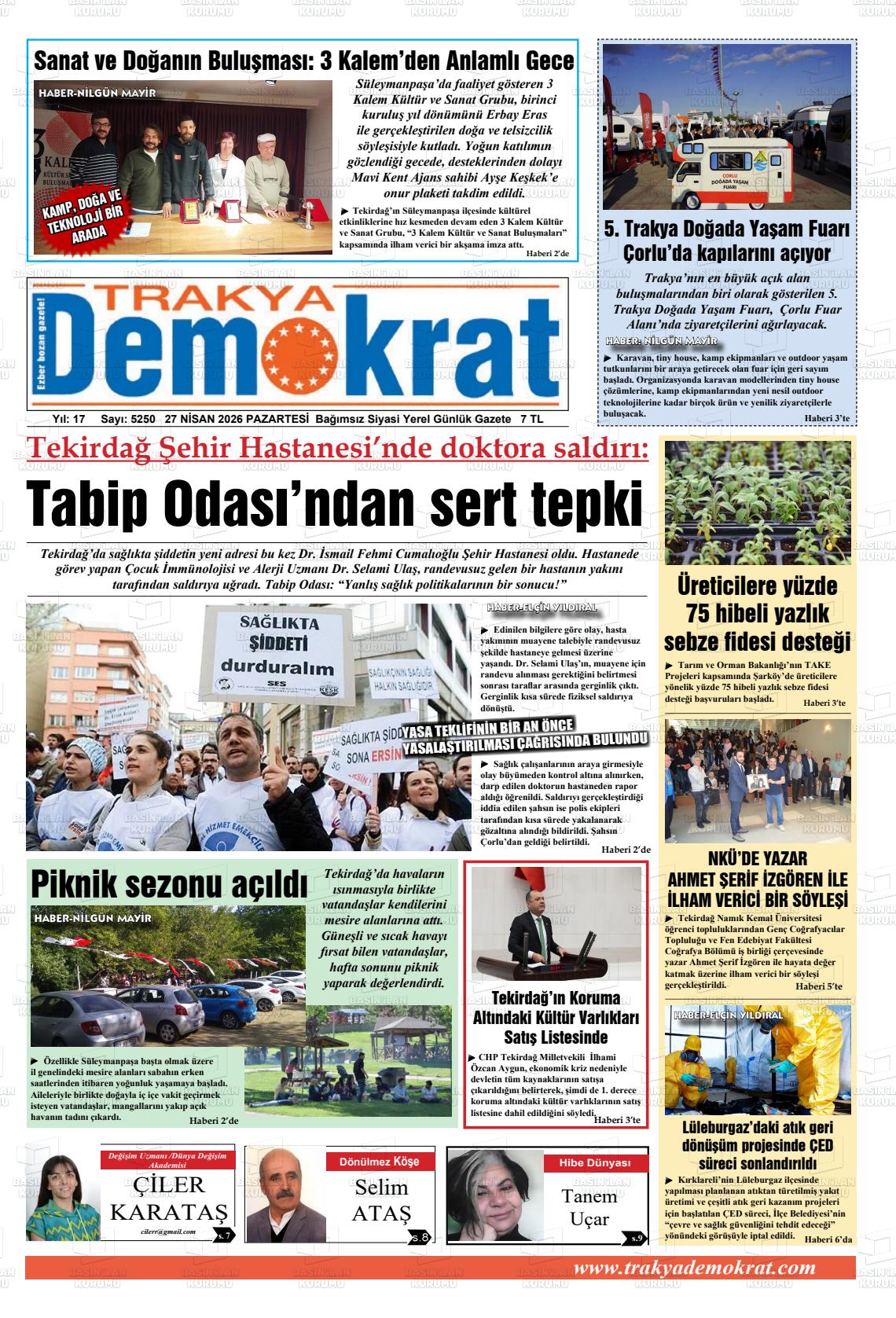 Tekirdag Trakyademokrat 27.04.2026