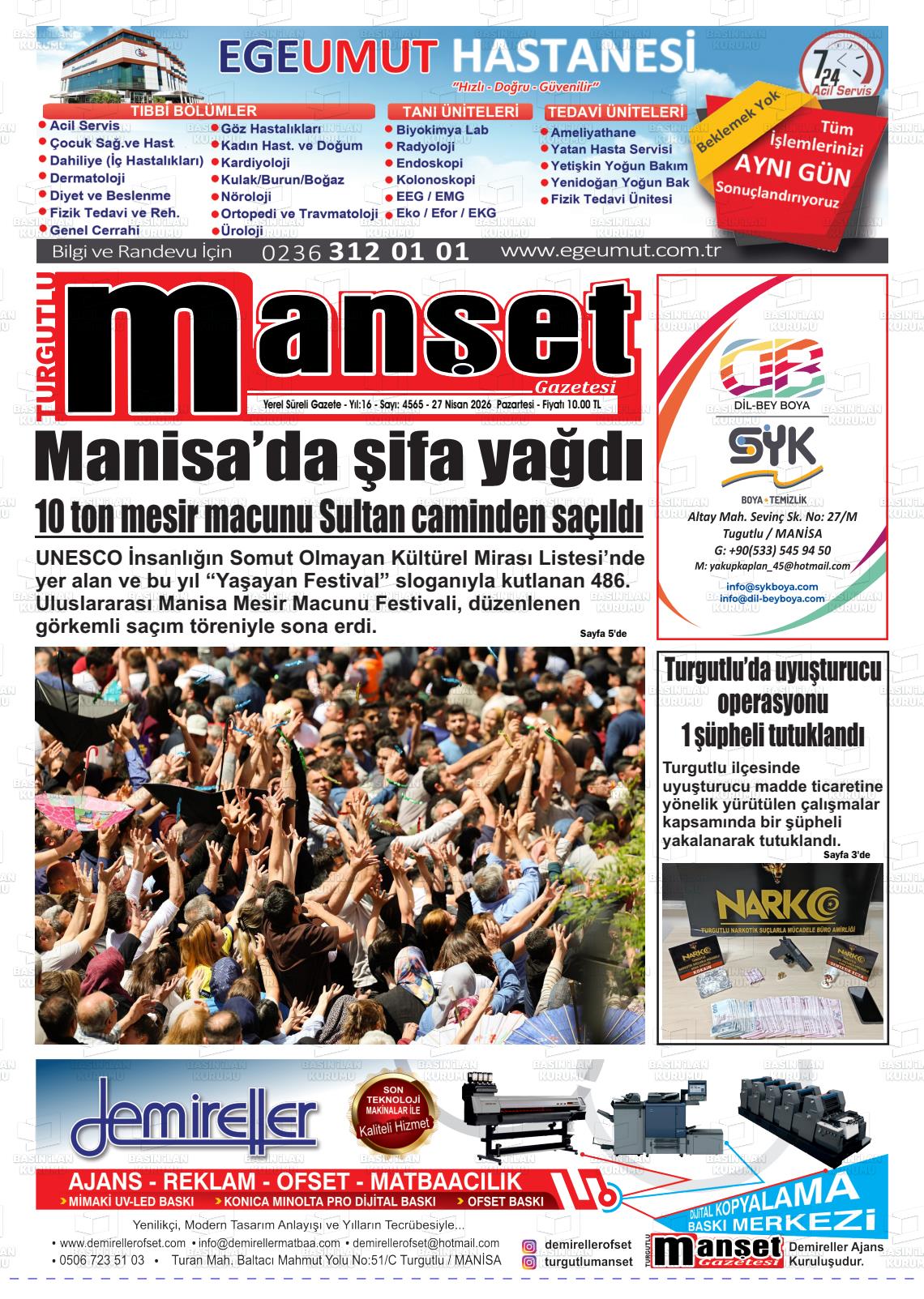 Manisa Turgutlumanset 27.04.2026