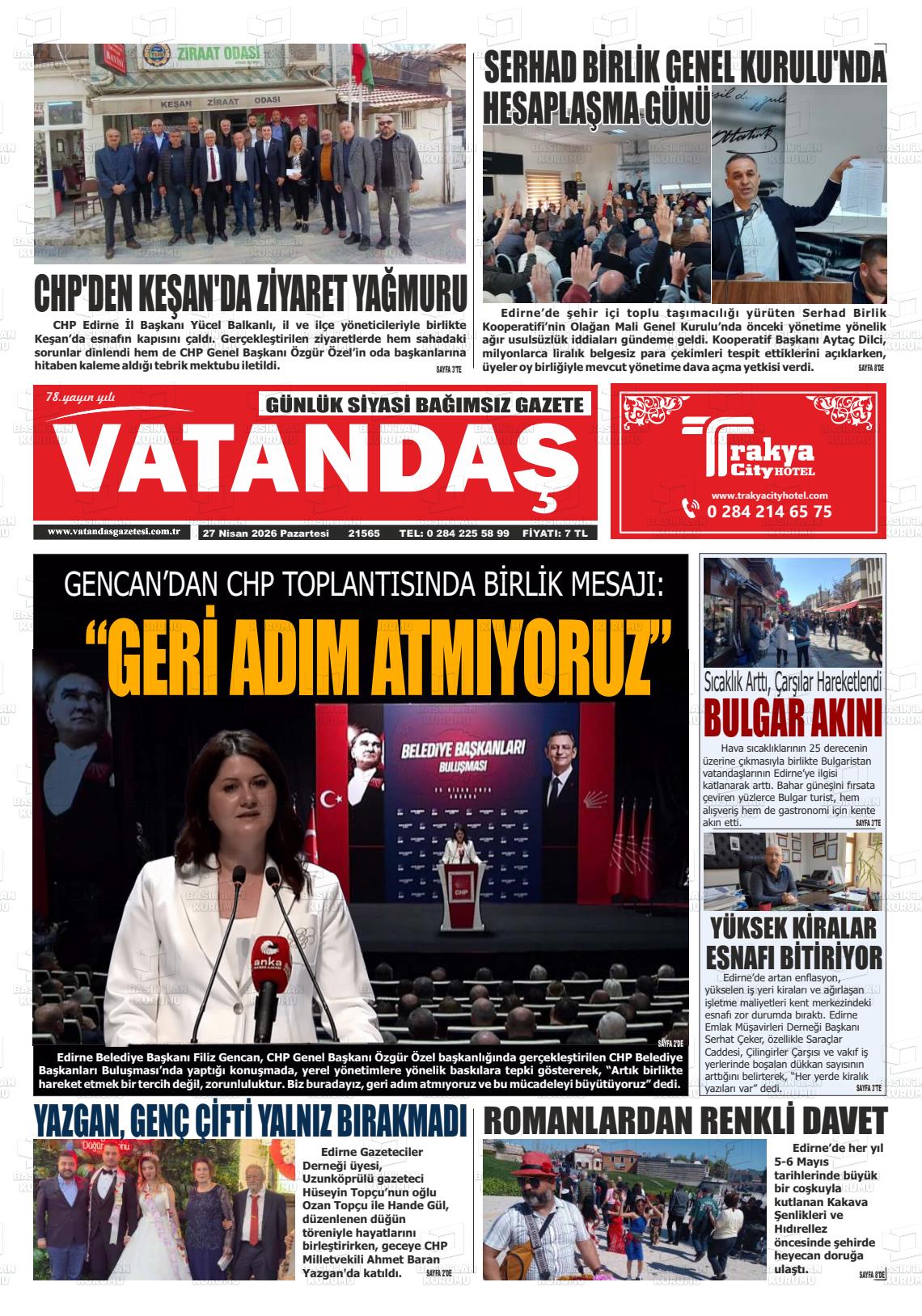 Edirne Vatandas 27.04.2026