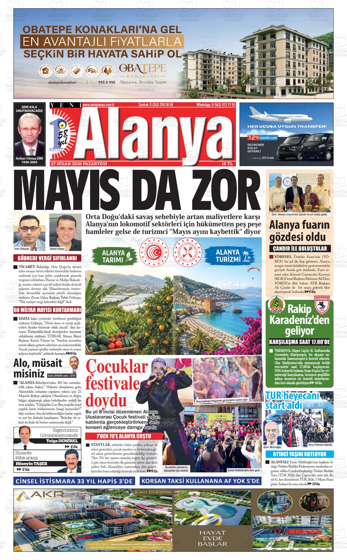 Antalya Yenialanya 27.04.2026