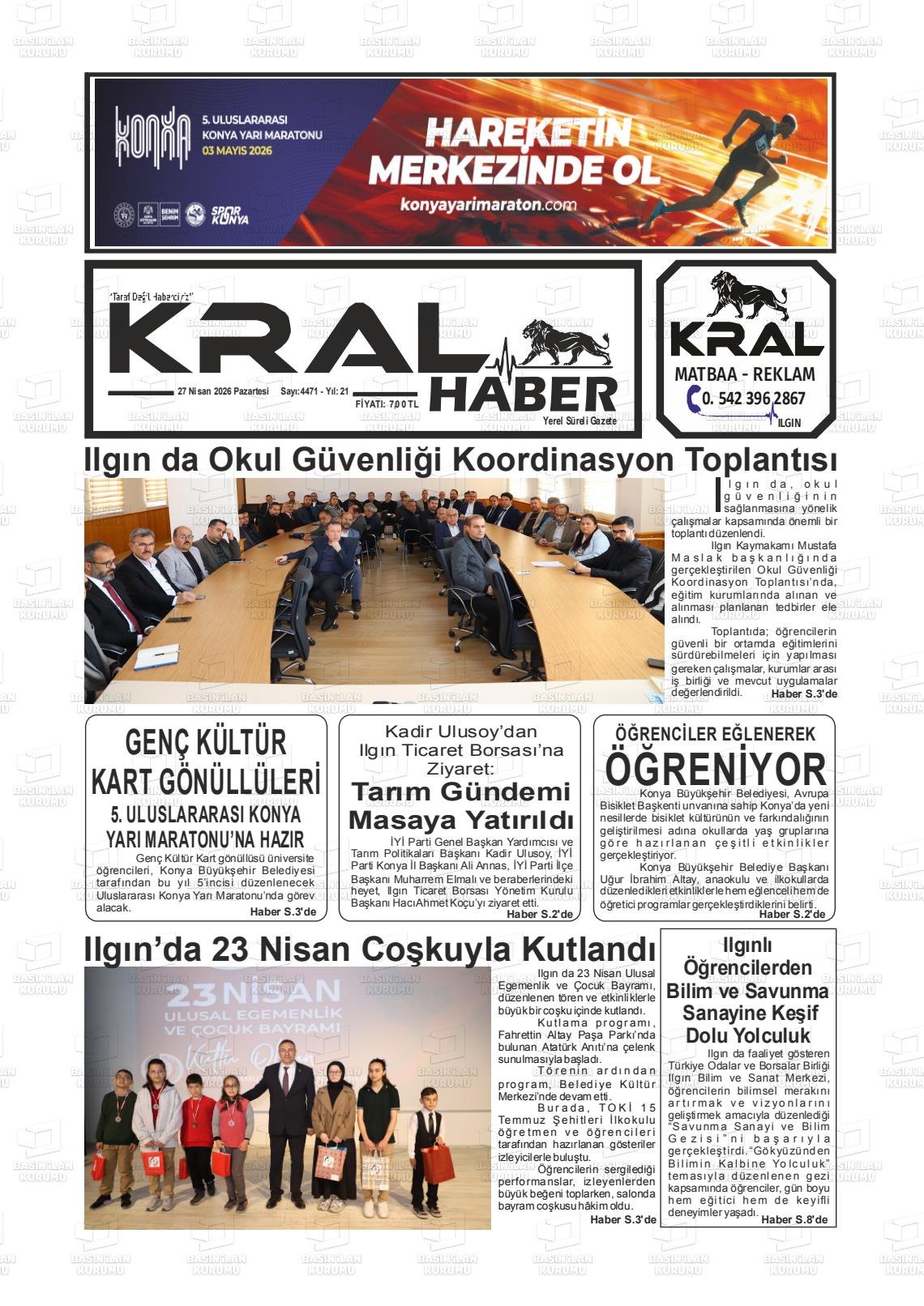 Konya Yeniilginpostasi 27.04.2026