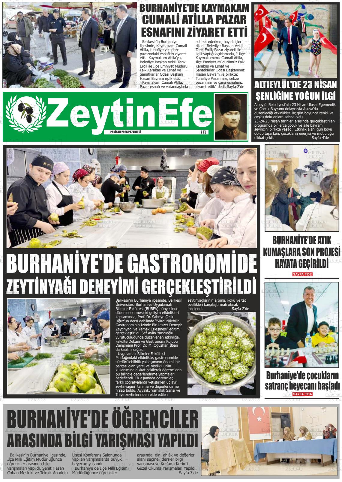 Balikesir Zeytinefe 27.04.2026