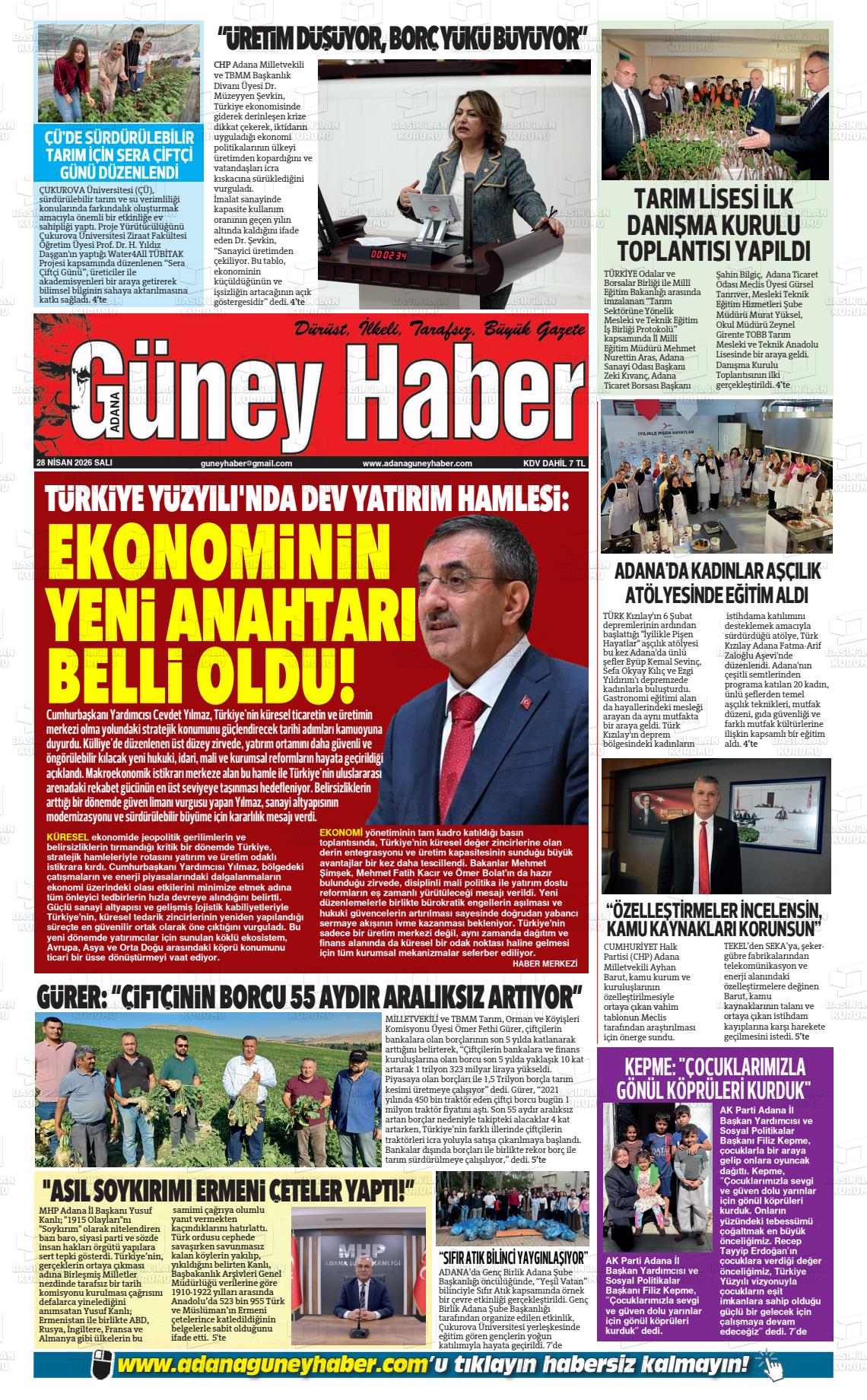 Adana Guneyhaber 28.04.2026