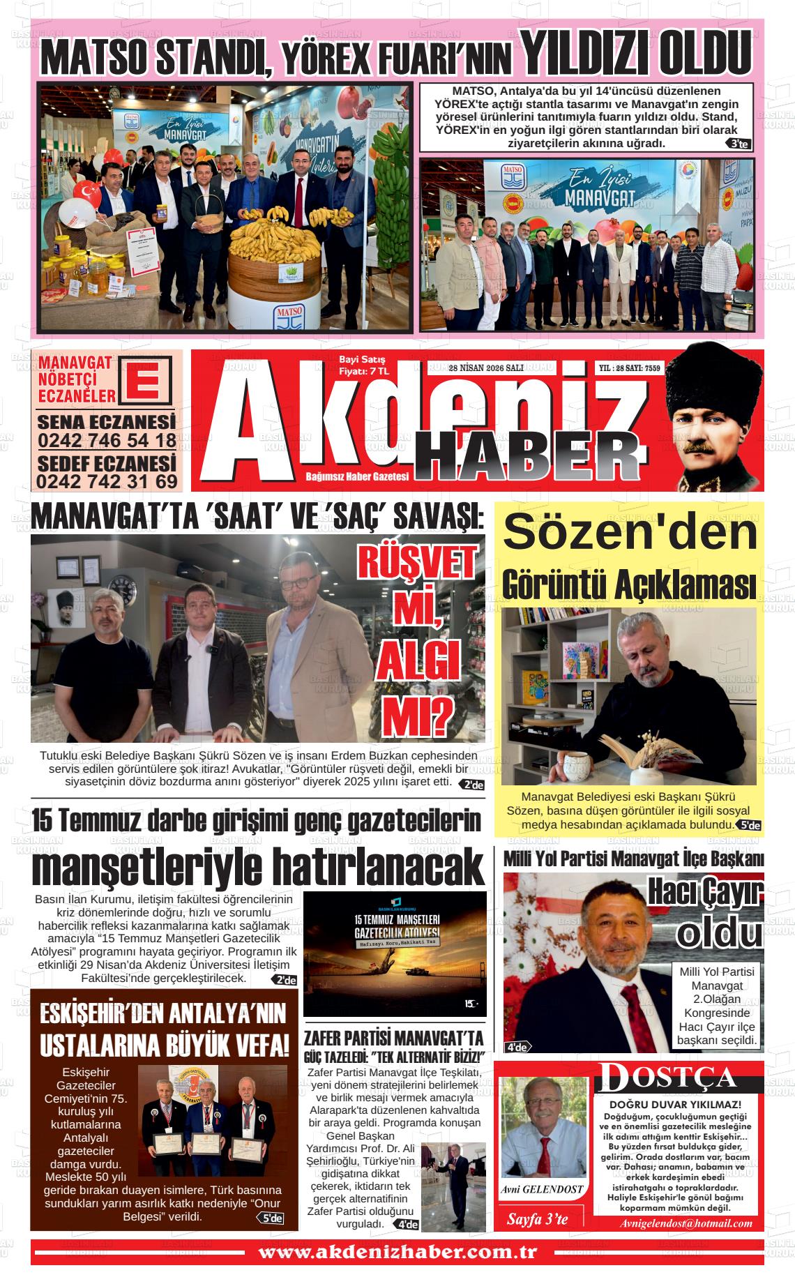 Antalya Akdenizhaber 28.04.2026
