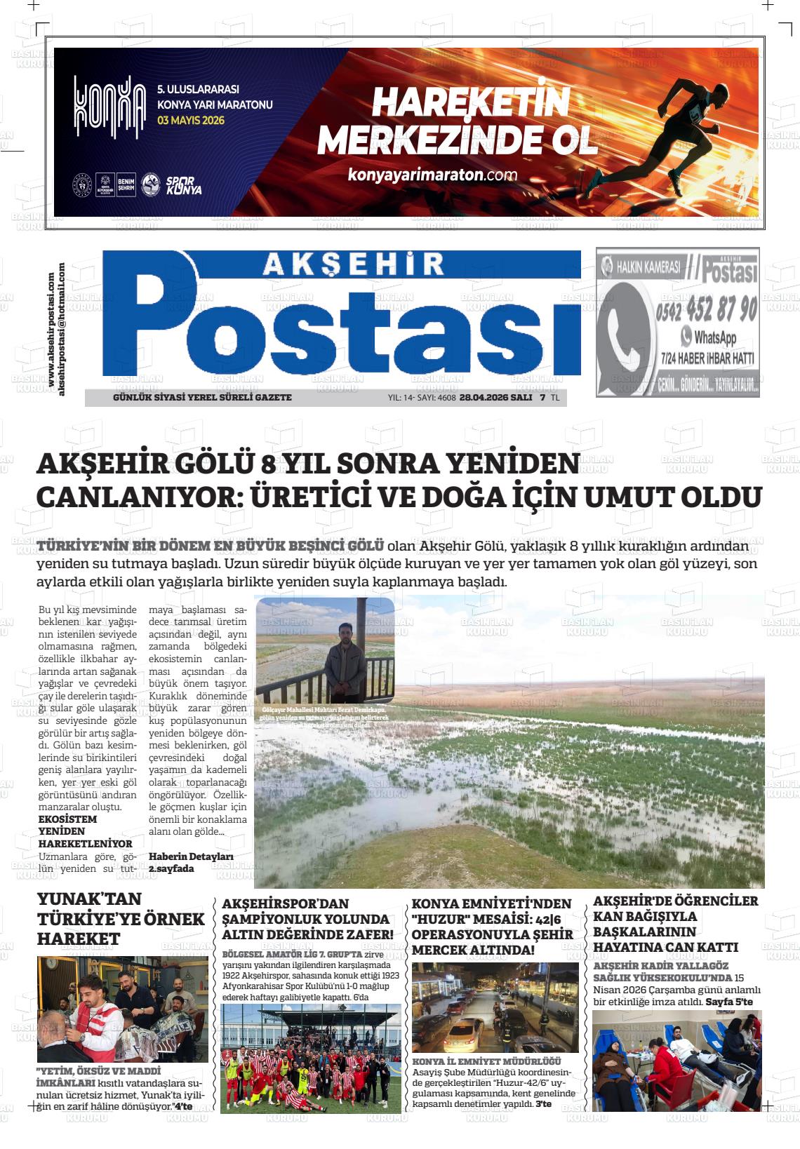Konya Aksehirpostasi 28.04.2026