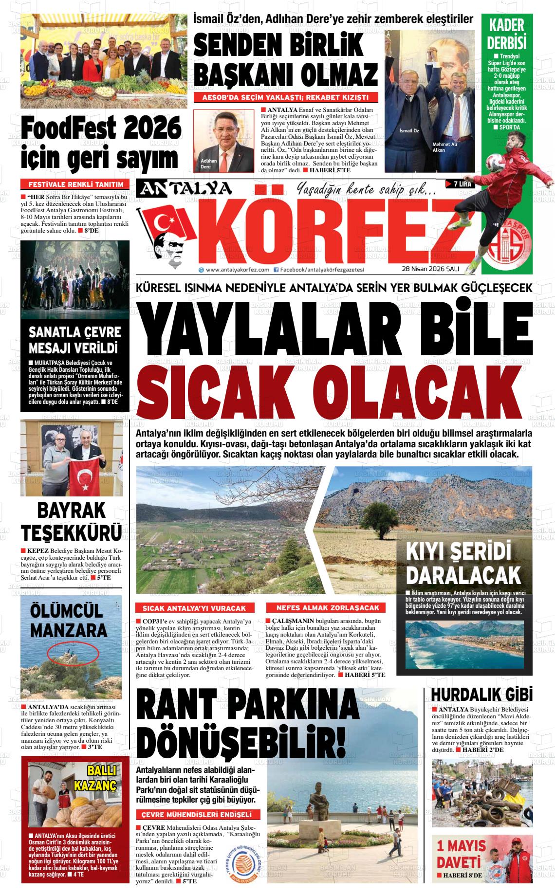 Antalya Korfez 28.04.2026