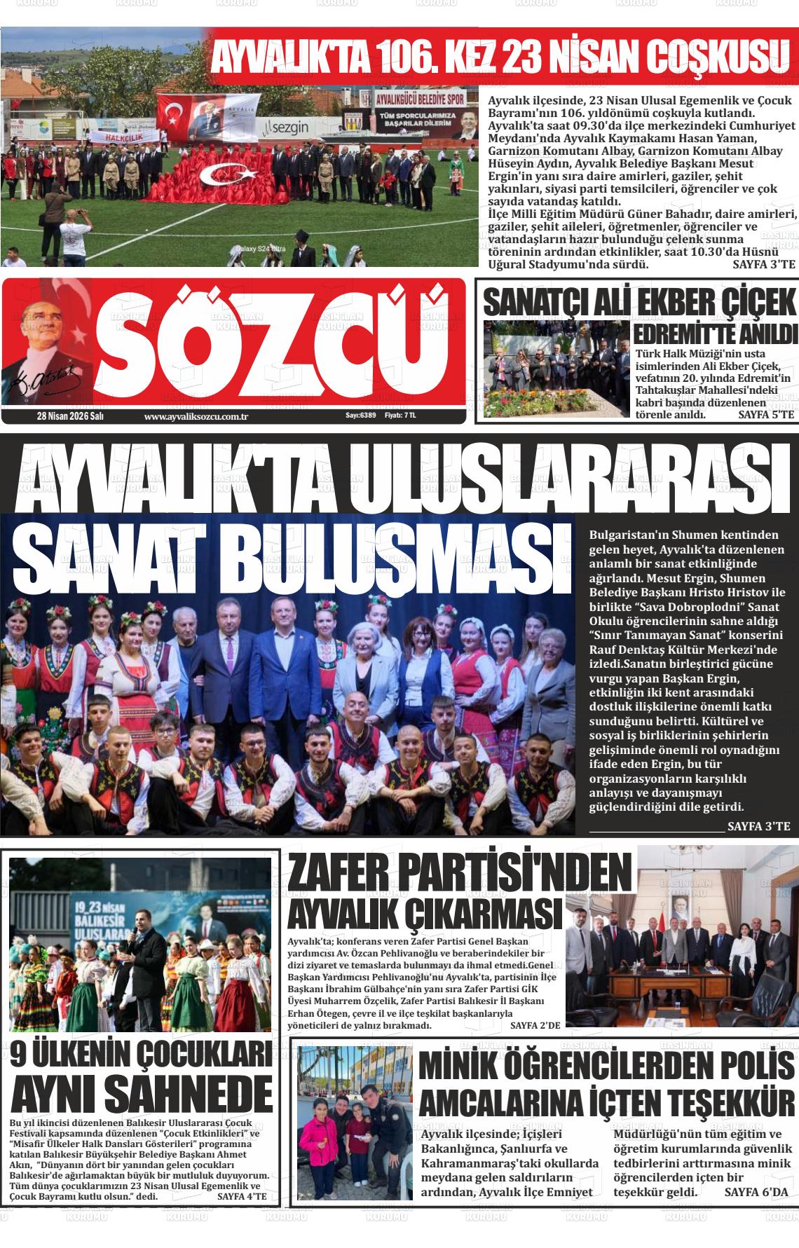Balikesir Ayvaliksozcu 28.04.2026