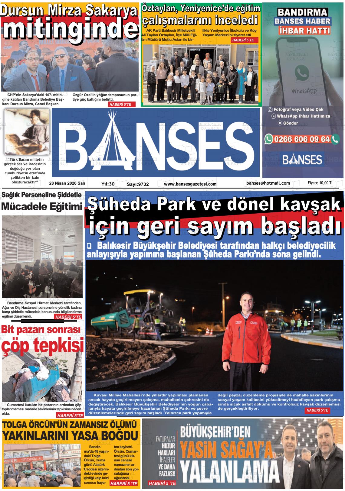 Balikesir Banses 28.04.2026