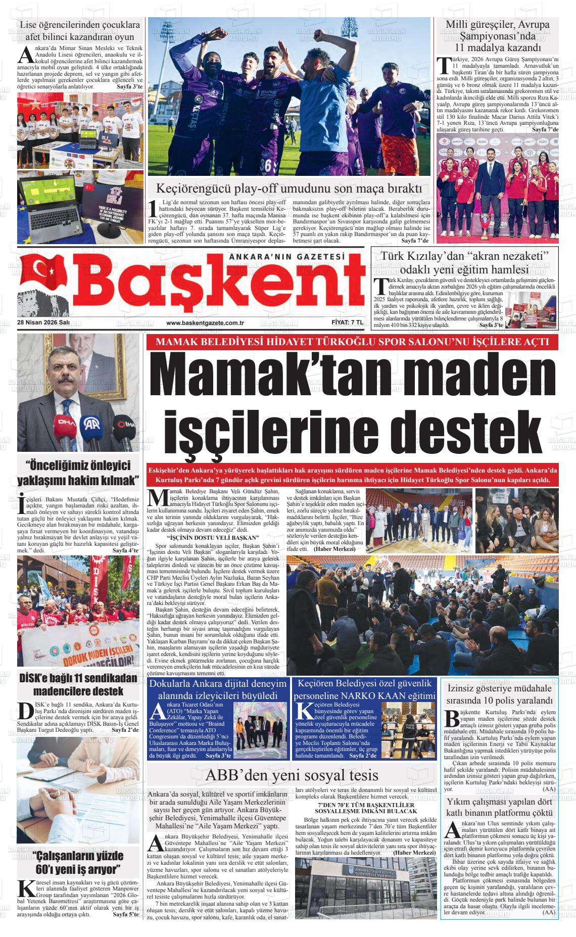 Ankara Baskent 28.04.2026