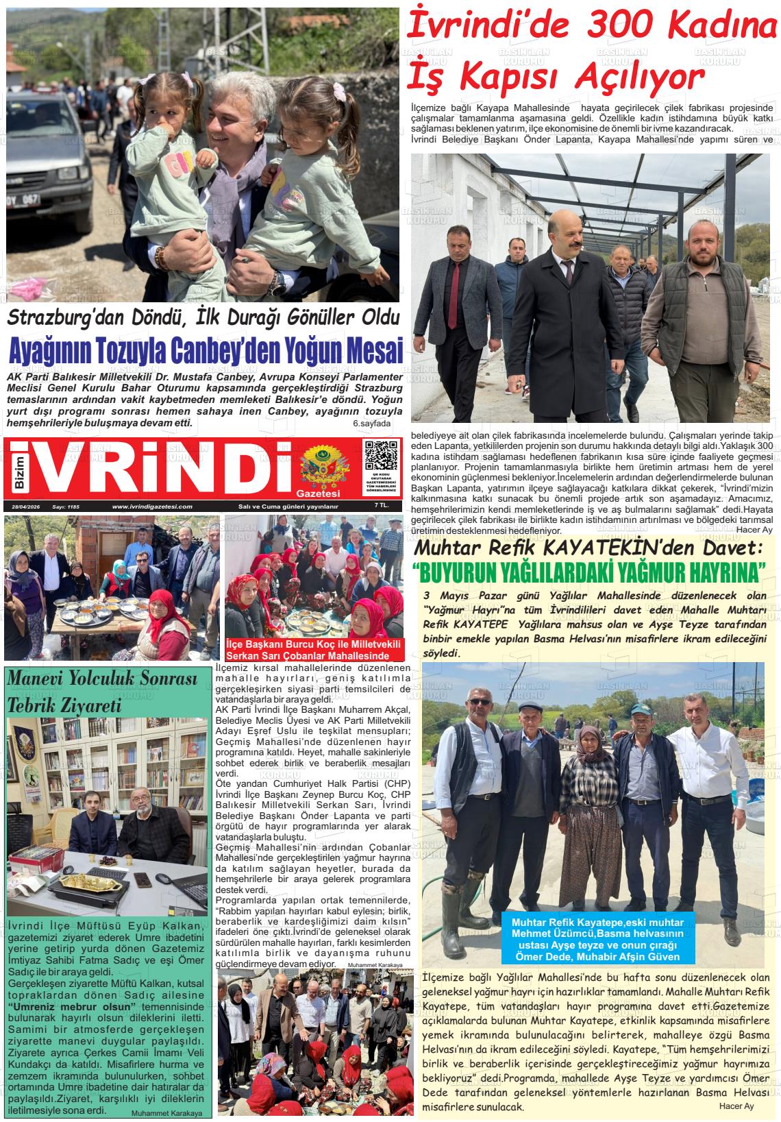 Balikesir Bizimivrindi 28.04.2026