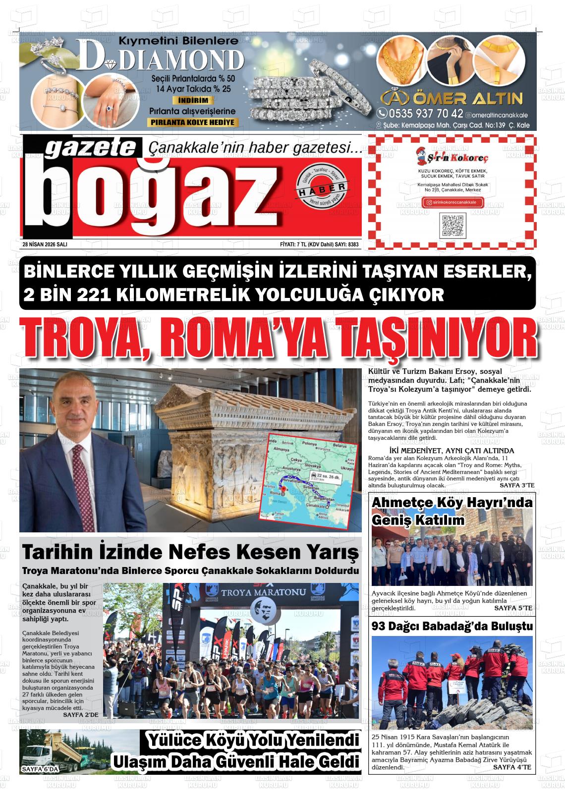 Canakkale Bogaz 28.04.2026