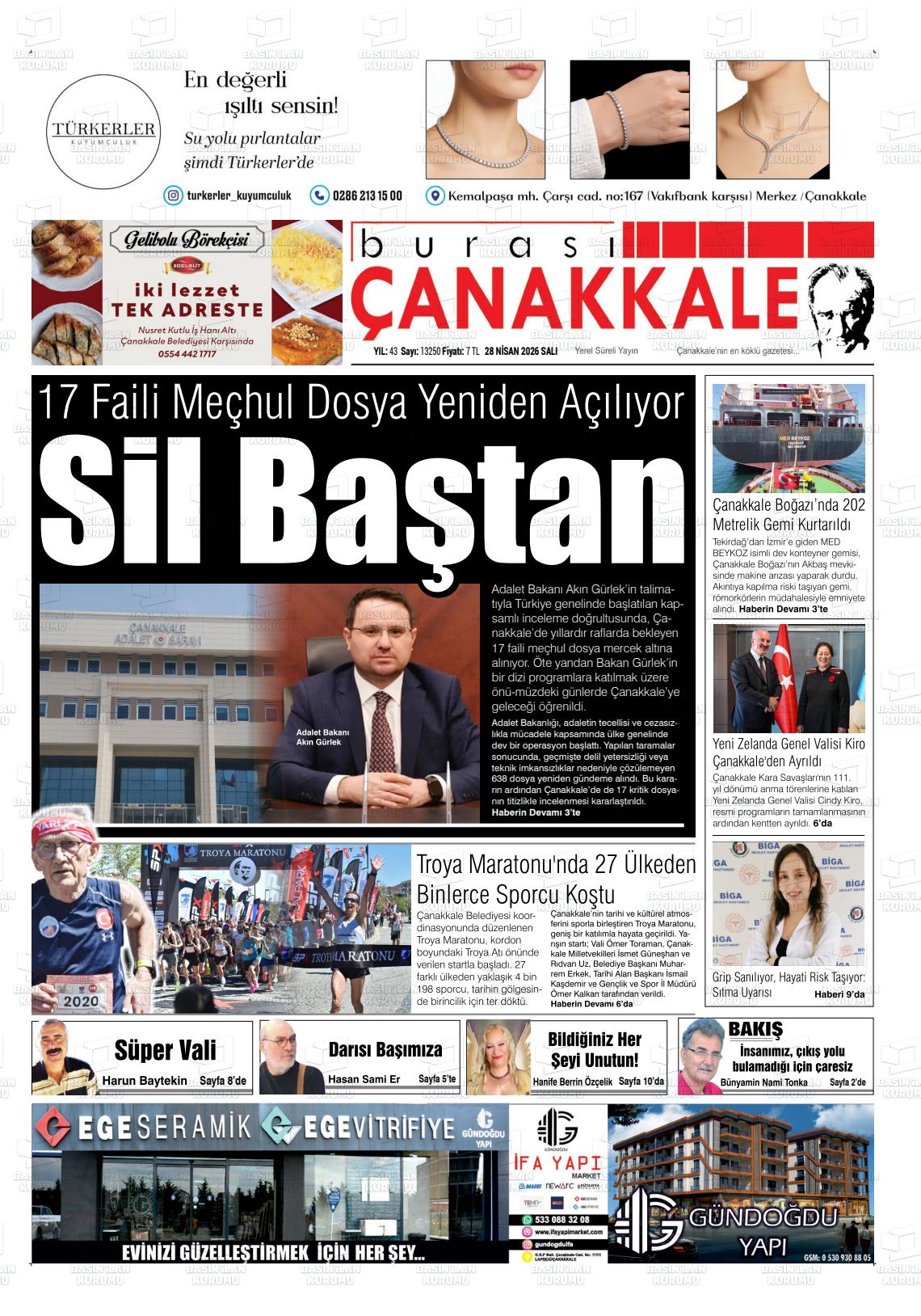 Canakkale Burasi 28.04.2026