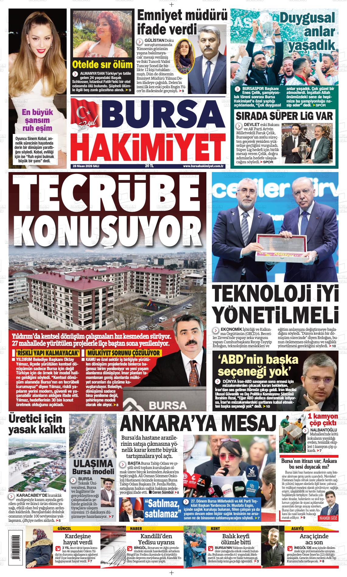Bursa Hakimiyet 28.04.2026