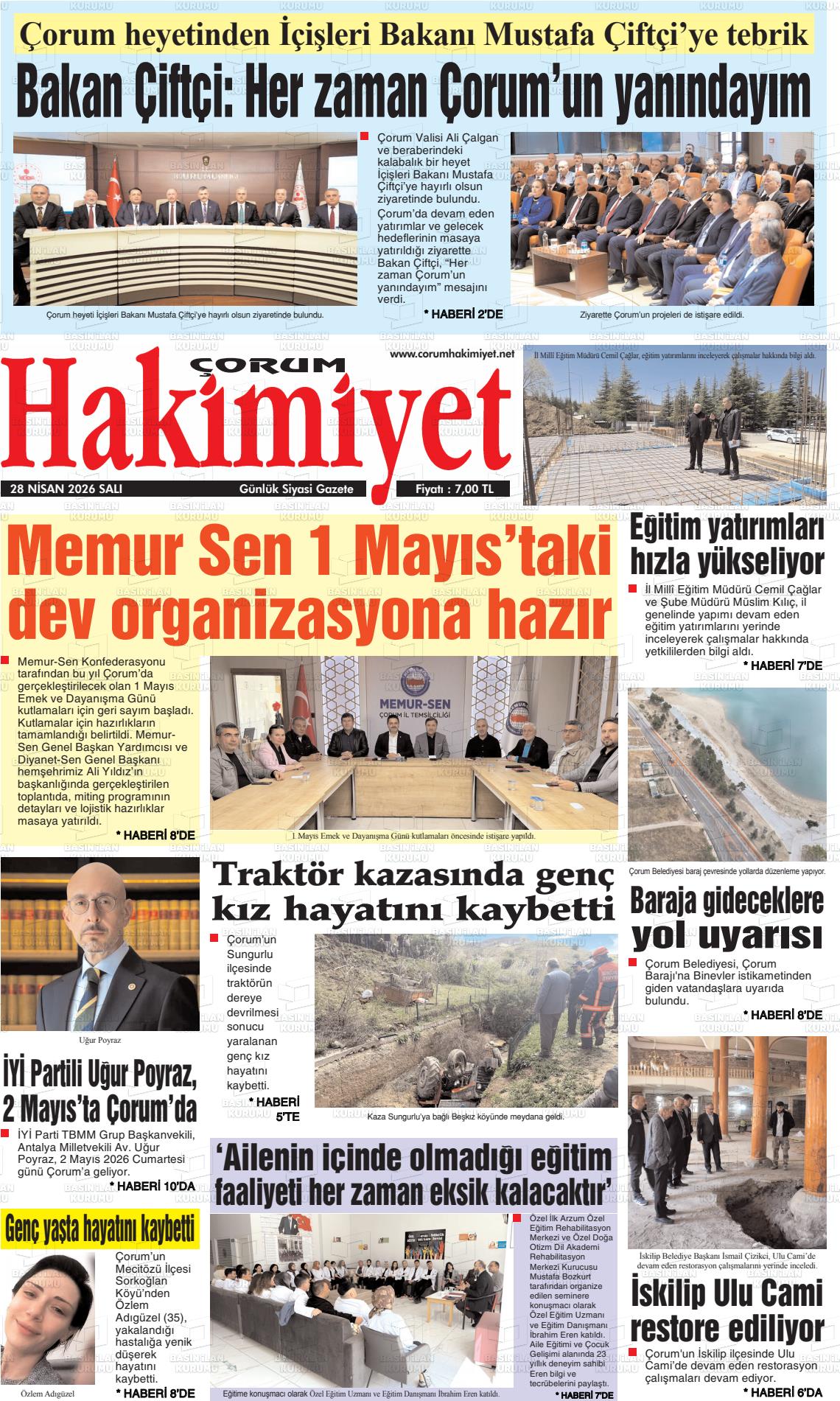 Corum Hakimiyet 28.04.2026